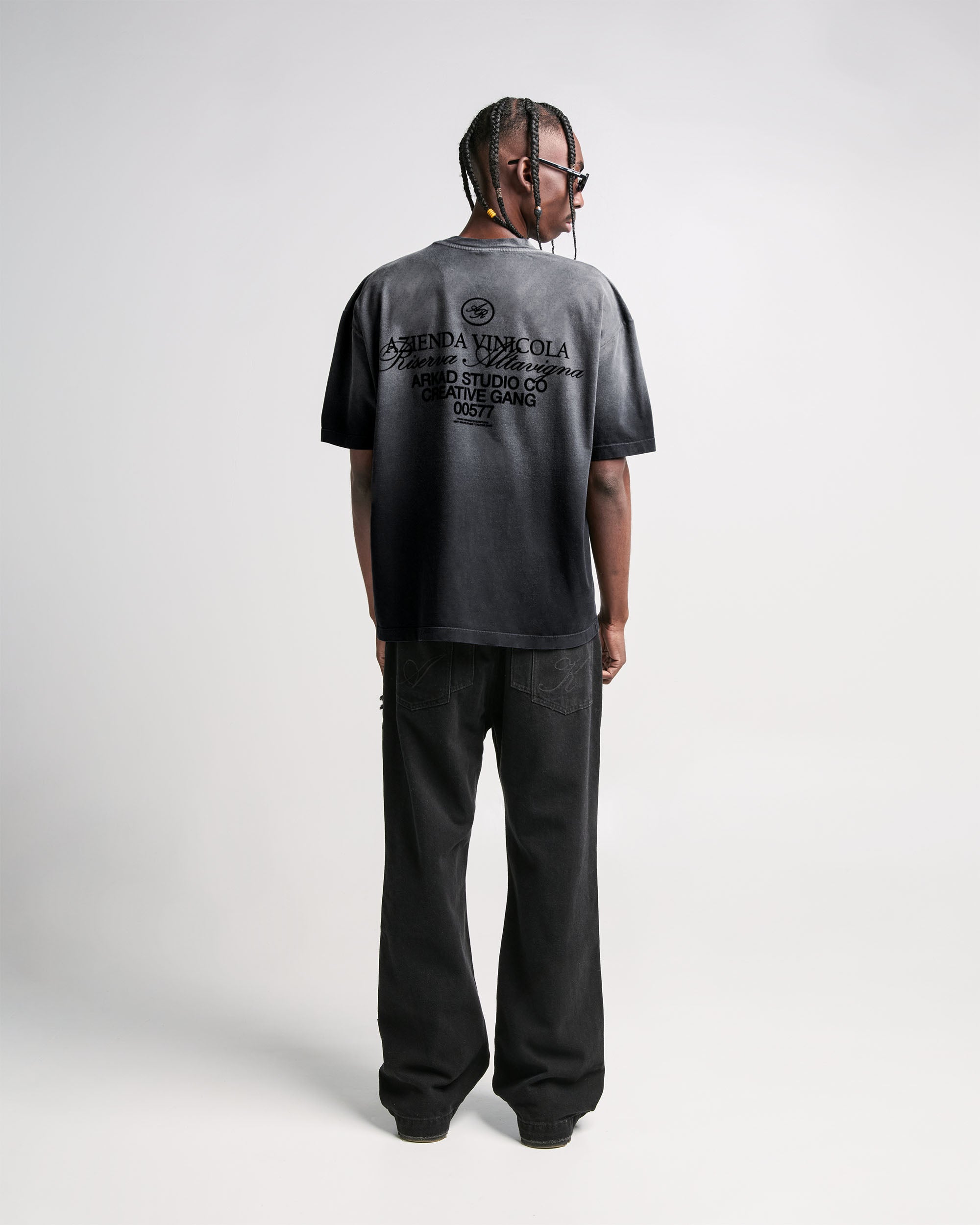 Denim Pant Destroyed Negro