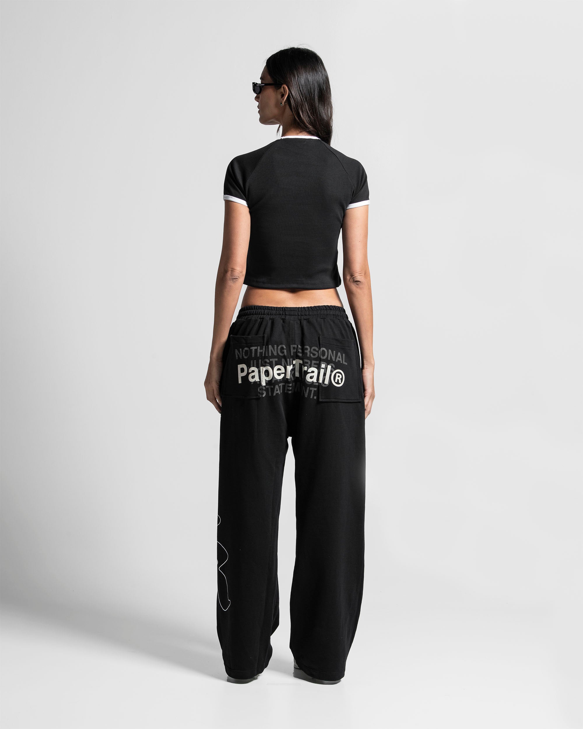 Sweatpant Paper Trail Negra - Unisex