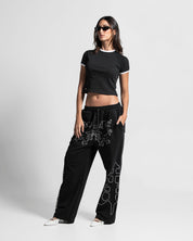 Ribbed Baby Tee Negra