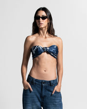 Bandana Paper Trail Azul Cuadros