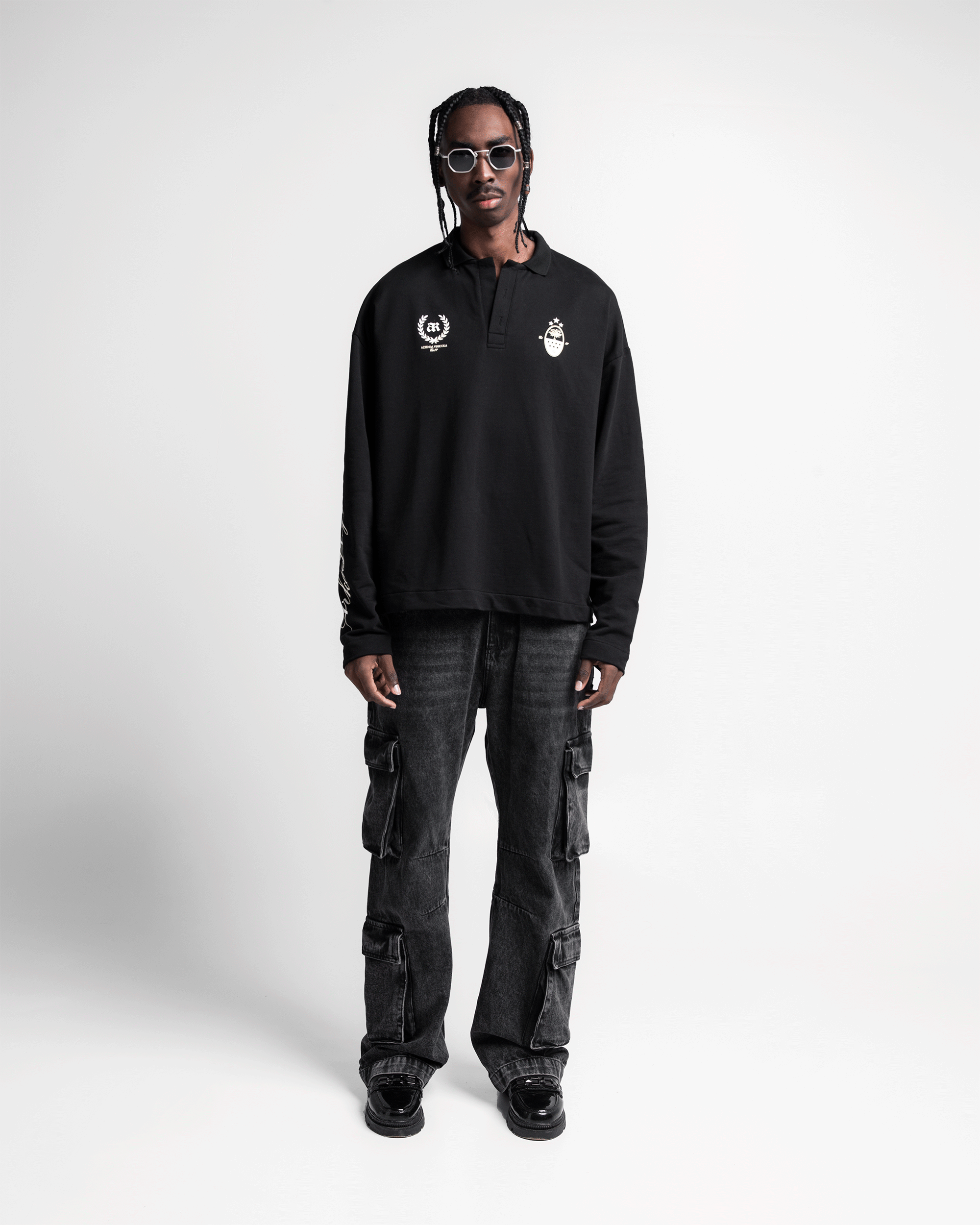 Polo Sweater Negro Legione