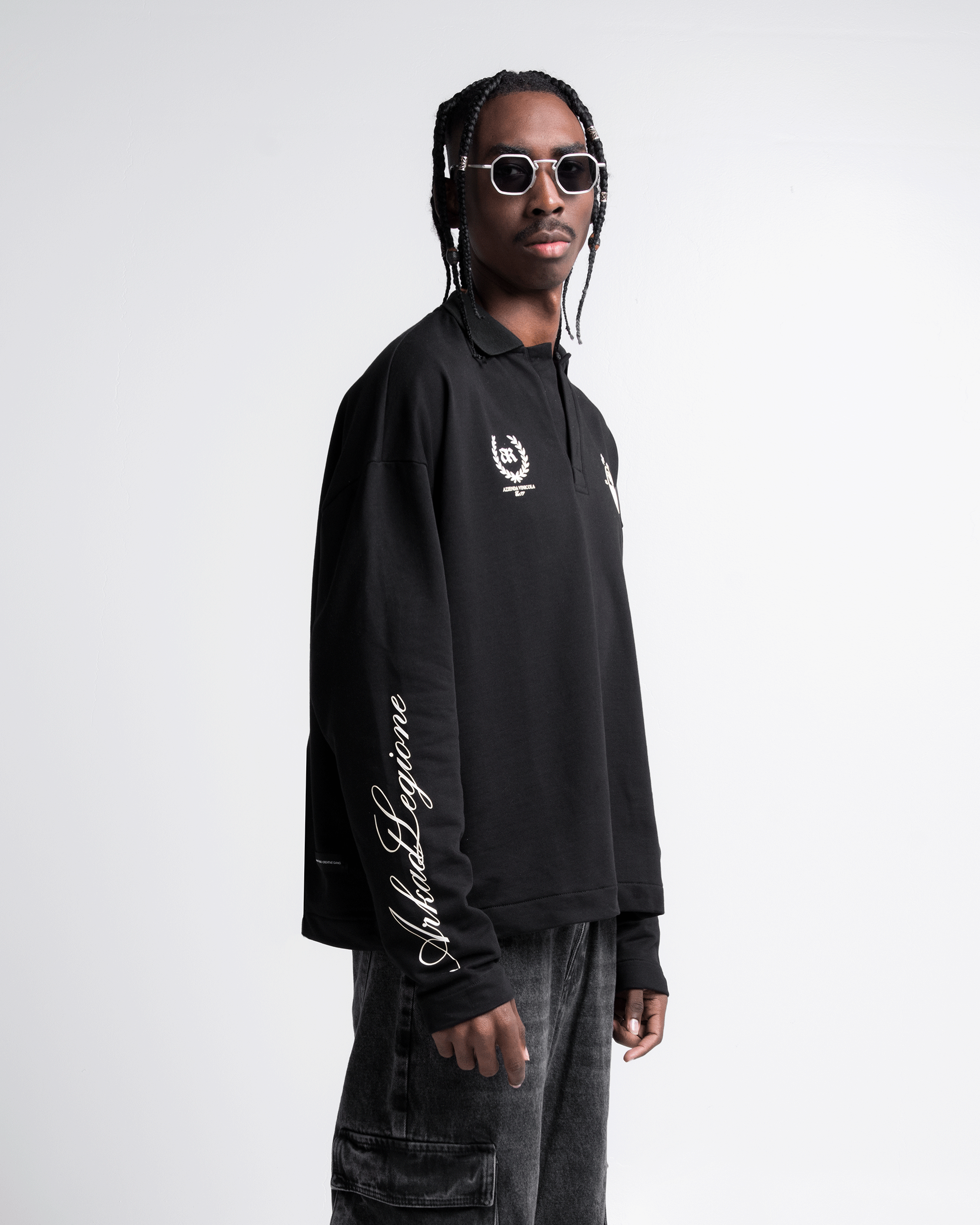 Polo Sweater Negro Legione