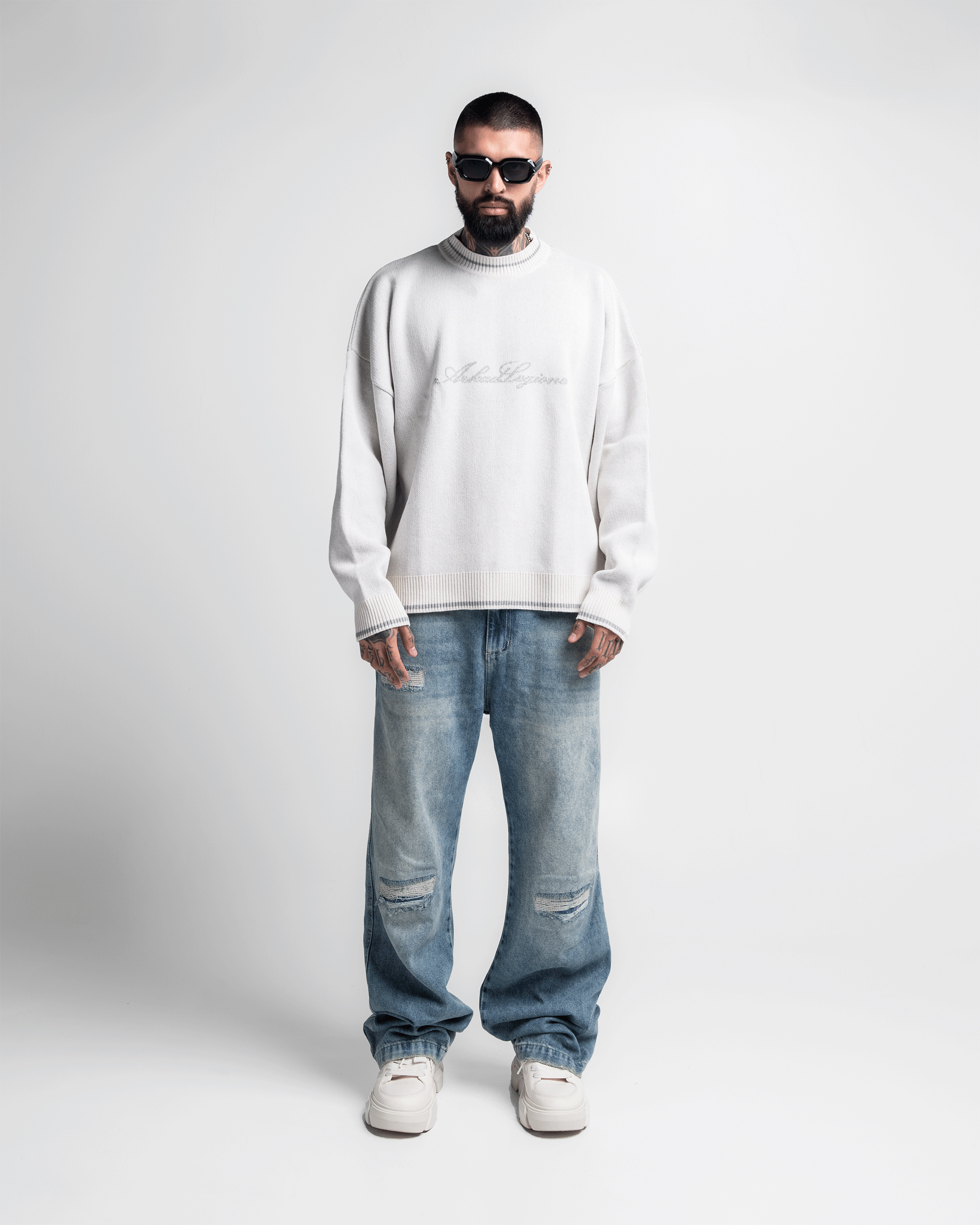 Knit Sweater Legione Blanco