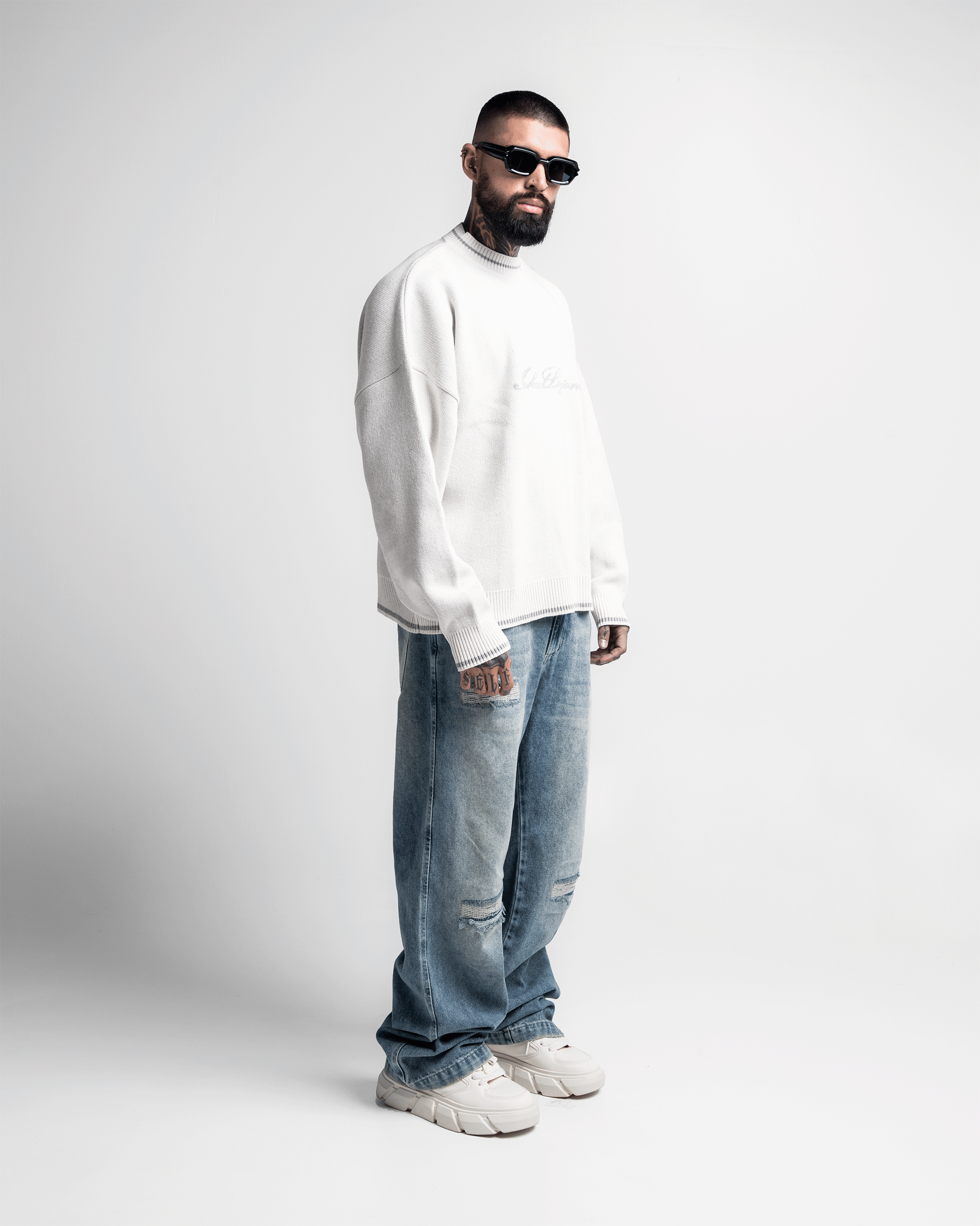 Knit Sweater Legione Blanco