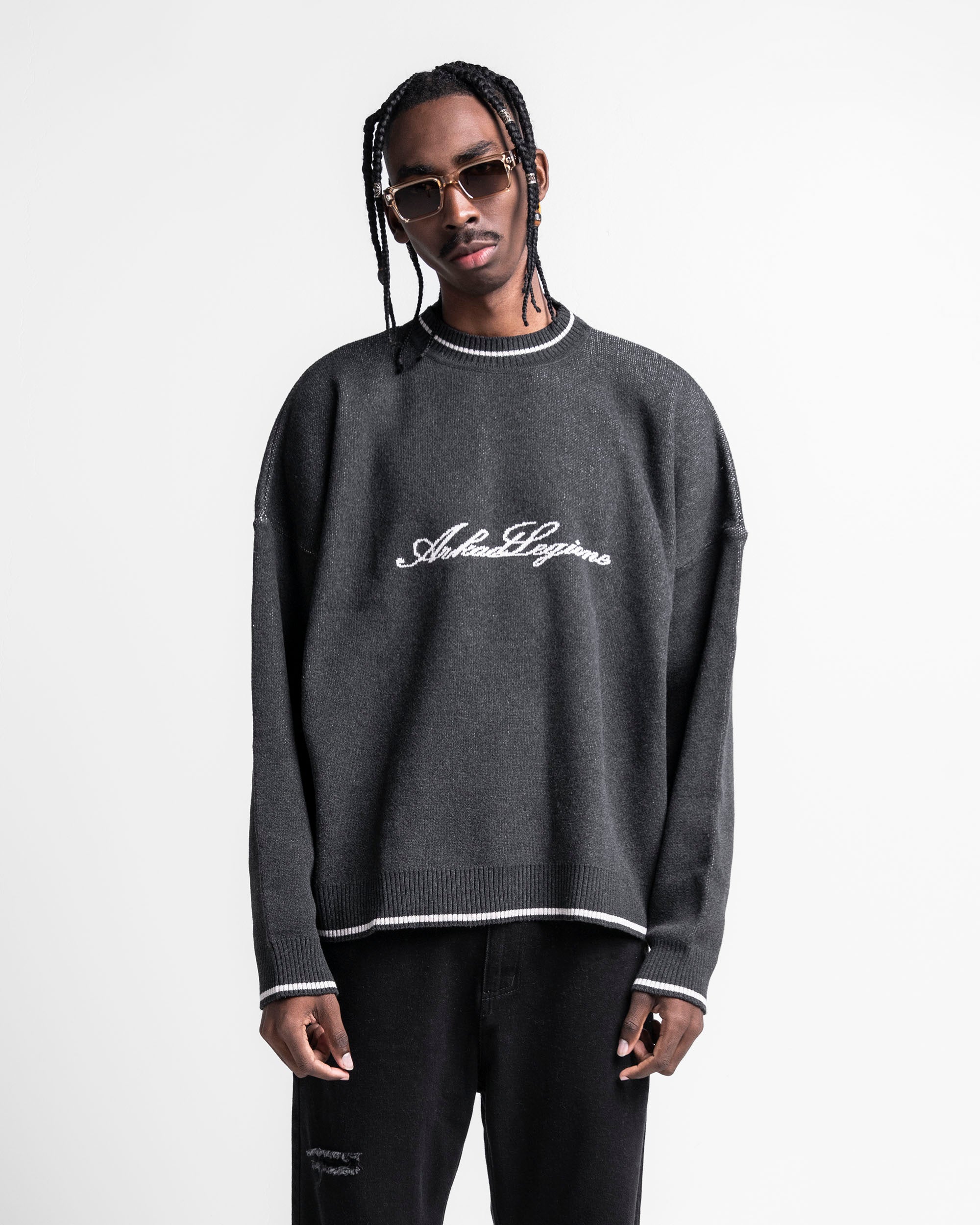 Knit Sweater Legione Gris Oscuro