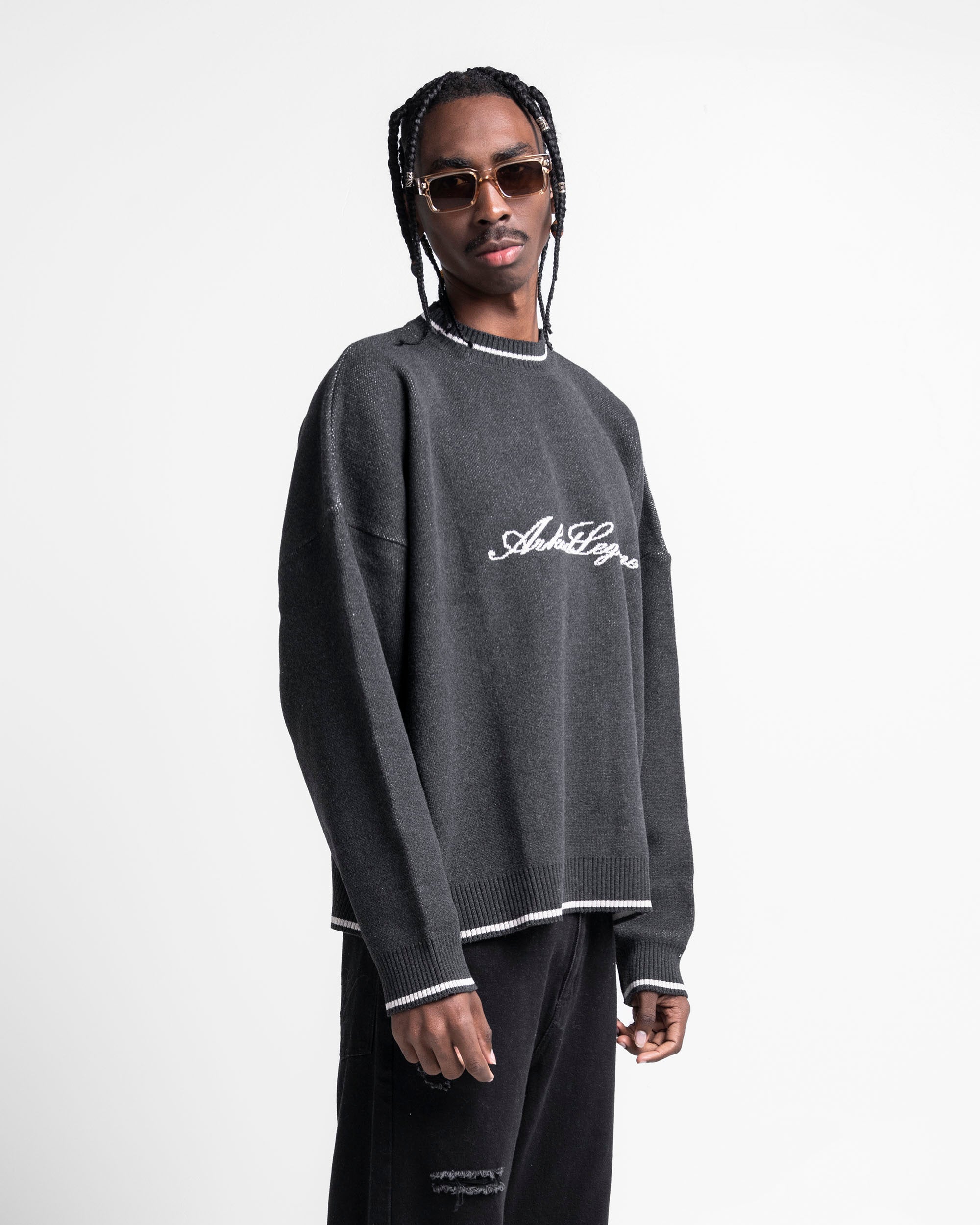 Knit Sweater Legione Gris Oscuro