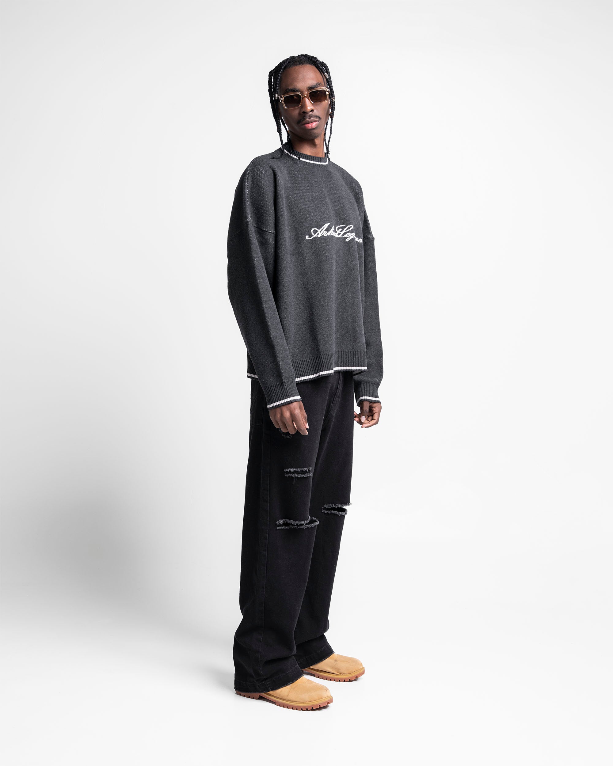 Knit Sweater Legione Gris Oscuro