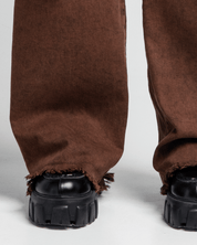 Jean Acid Wash Cafe Mujer