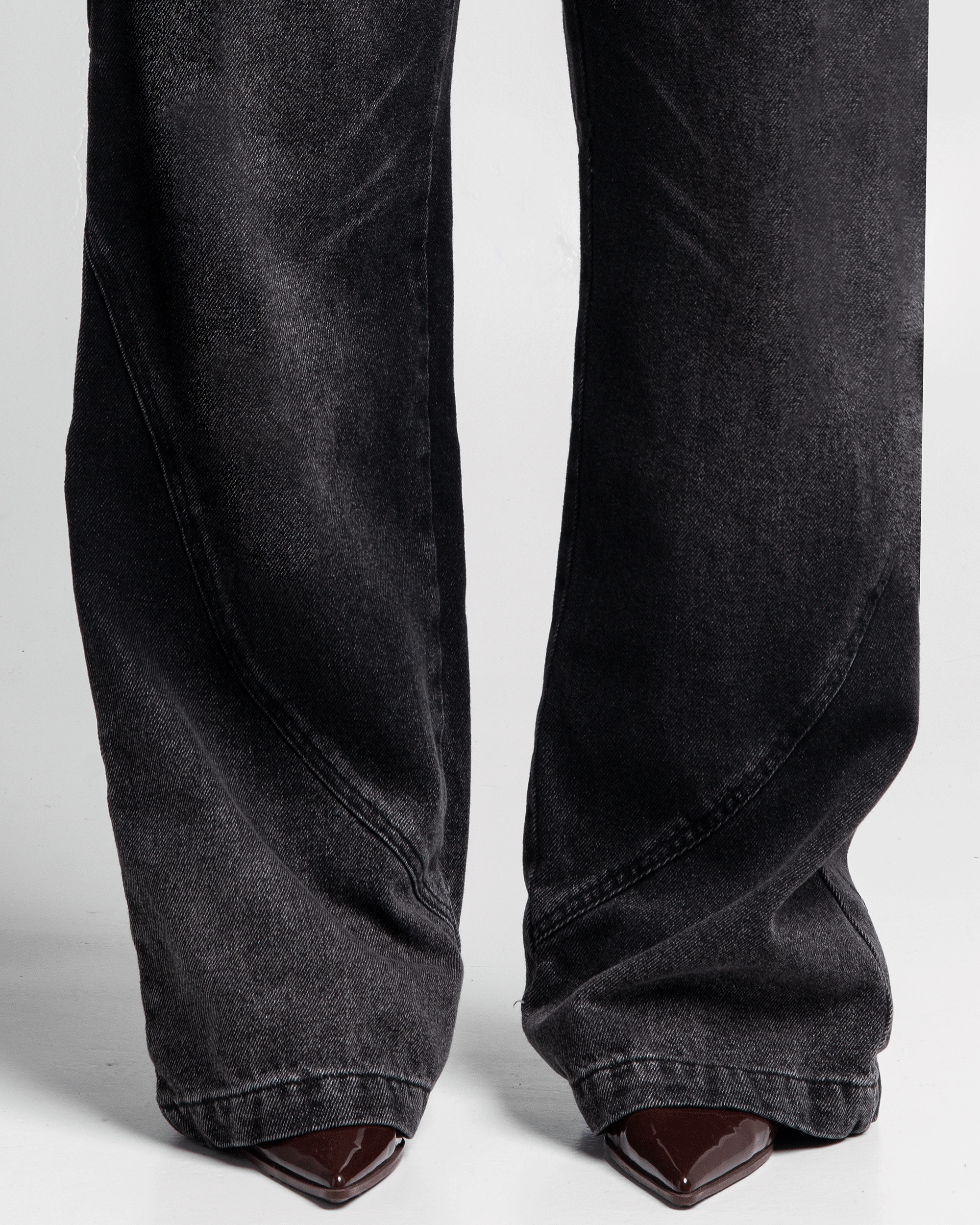 Printed Black Jean - Unisex