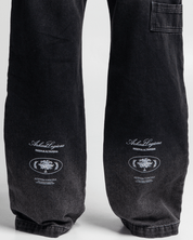 Printed Black Jean - Unisex