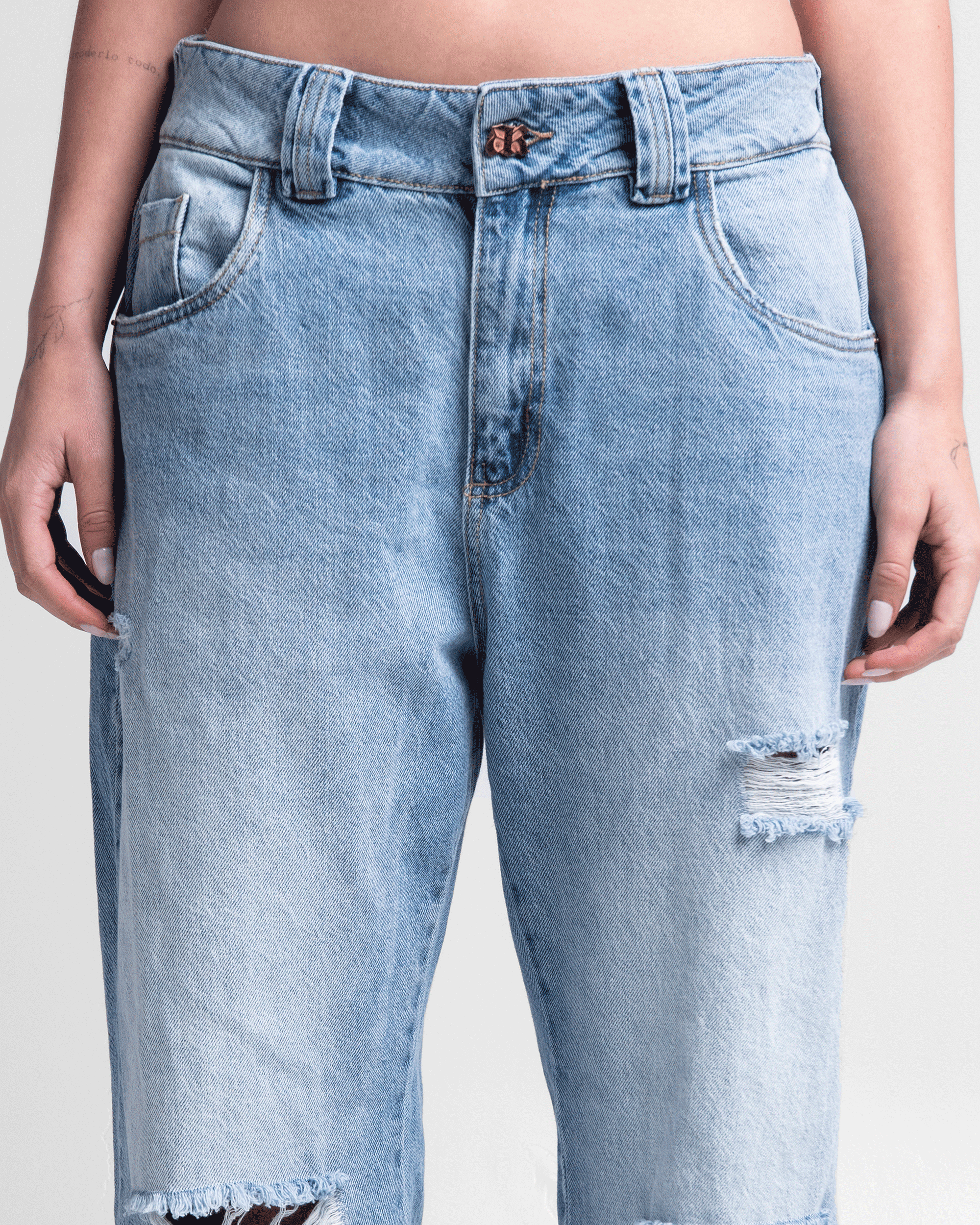 Jean Azul Destroyed - Unisex