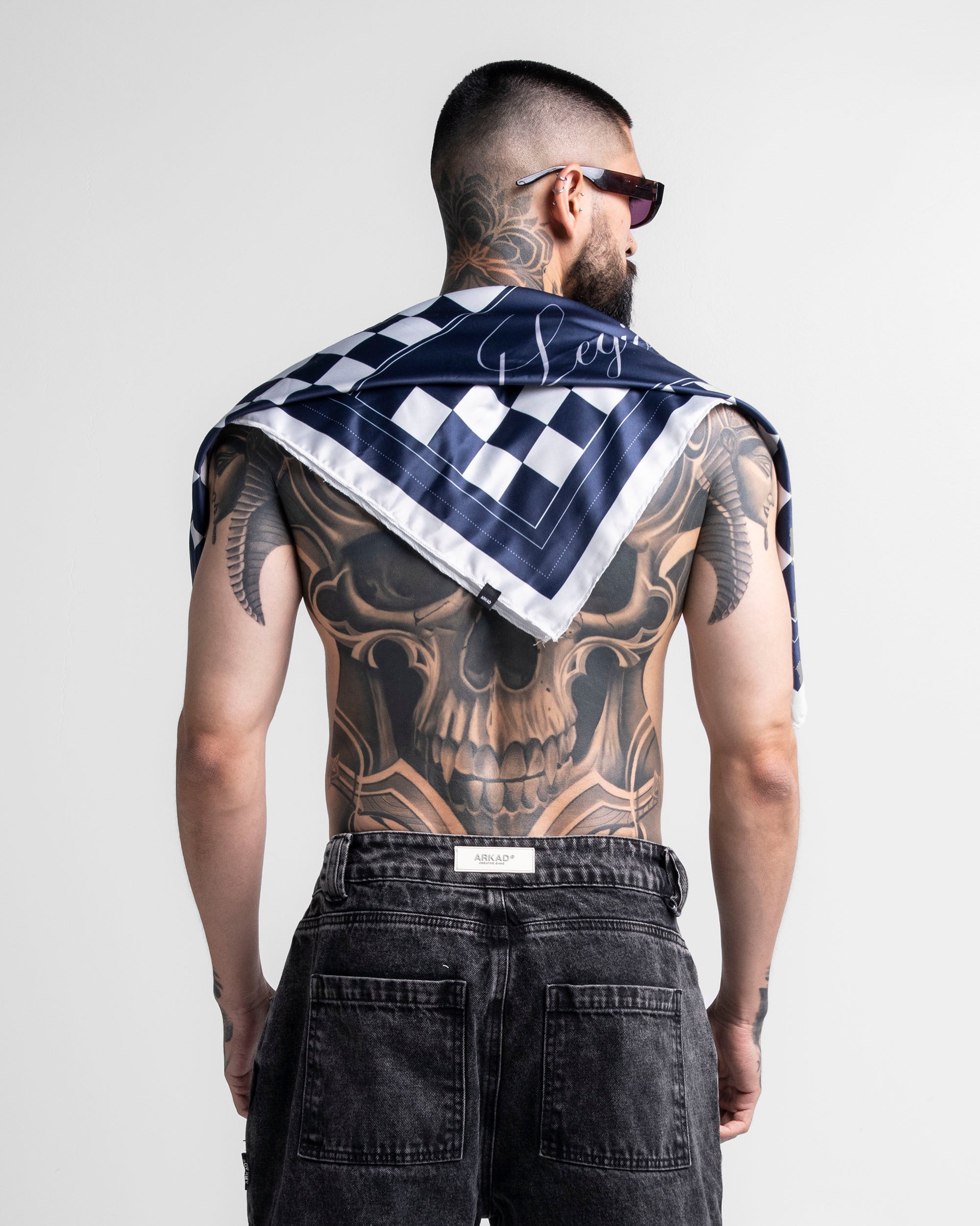 Bandana Cuadros Azul Legione