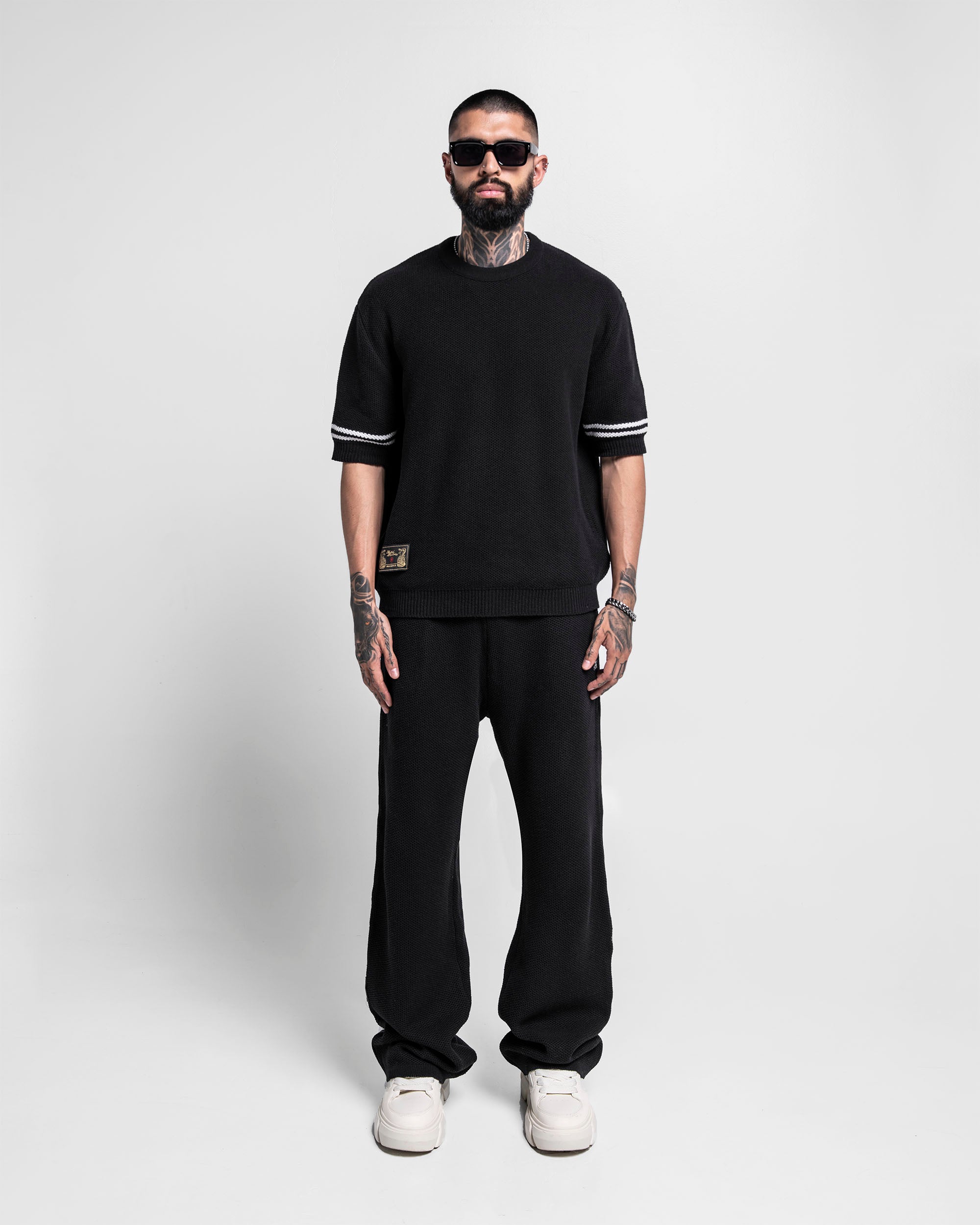 Knit Tshirt Records Negra