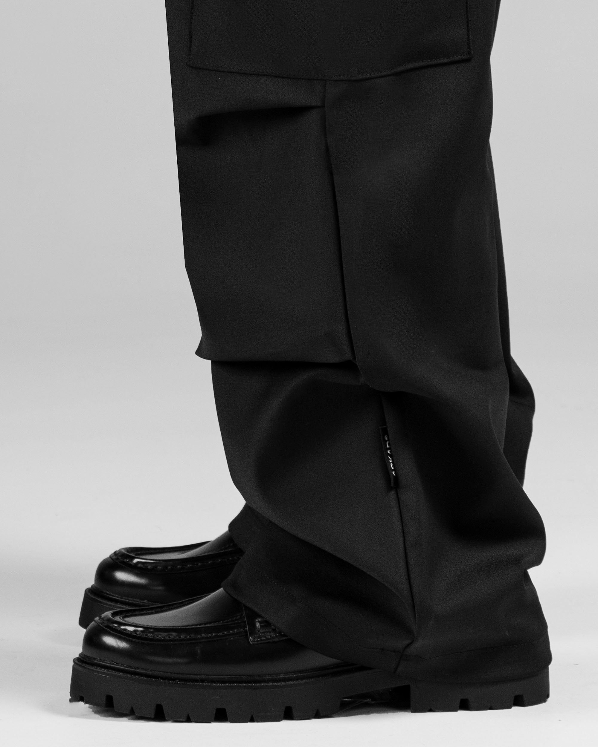 Tailored Pant Cargo Negro