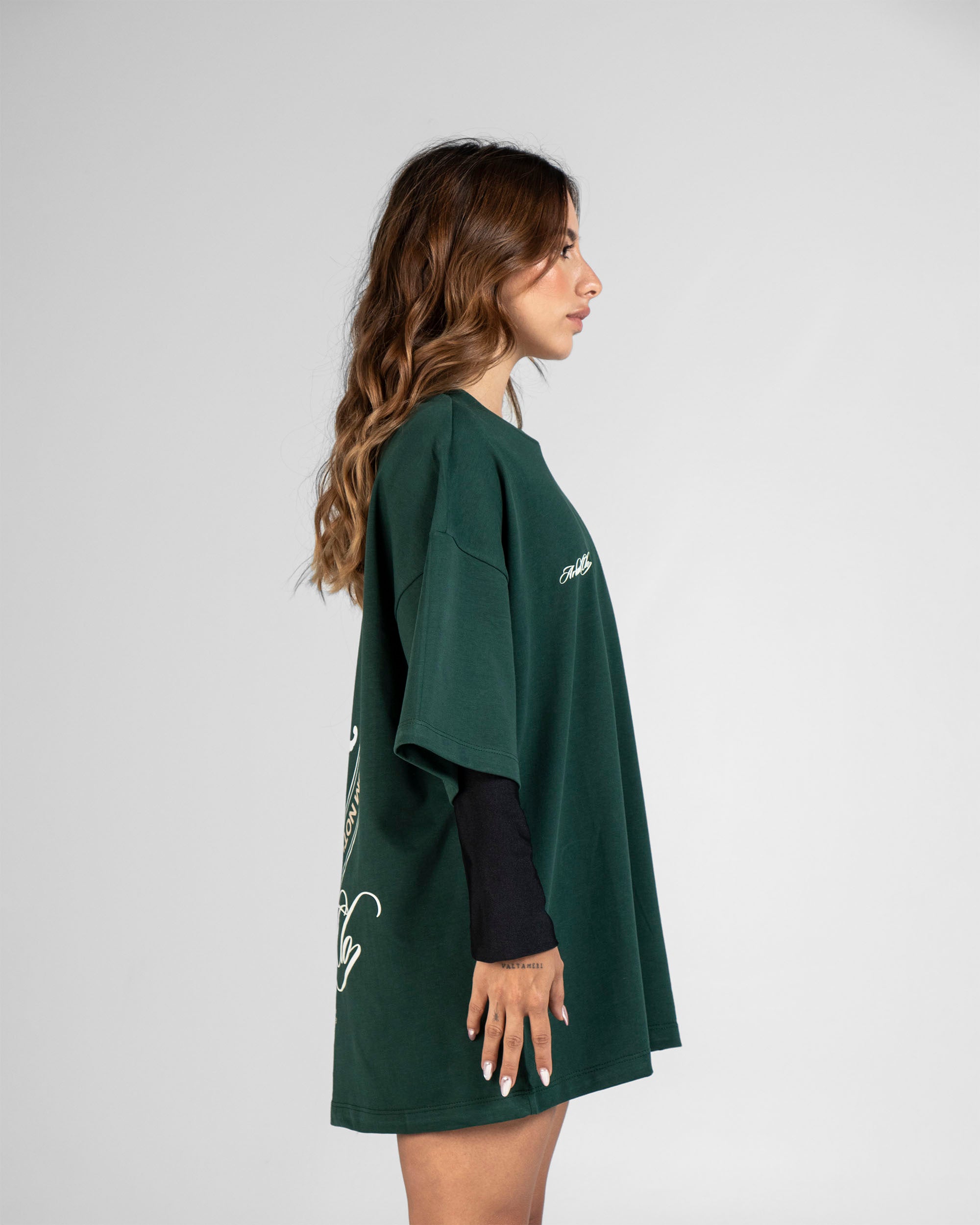 Tshirt Oversize Verde Arkad Clo