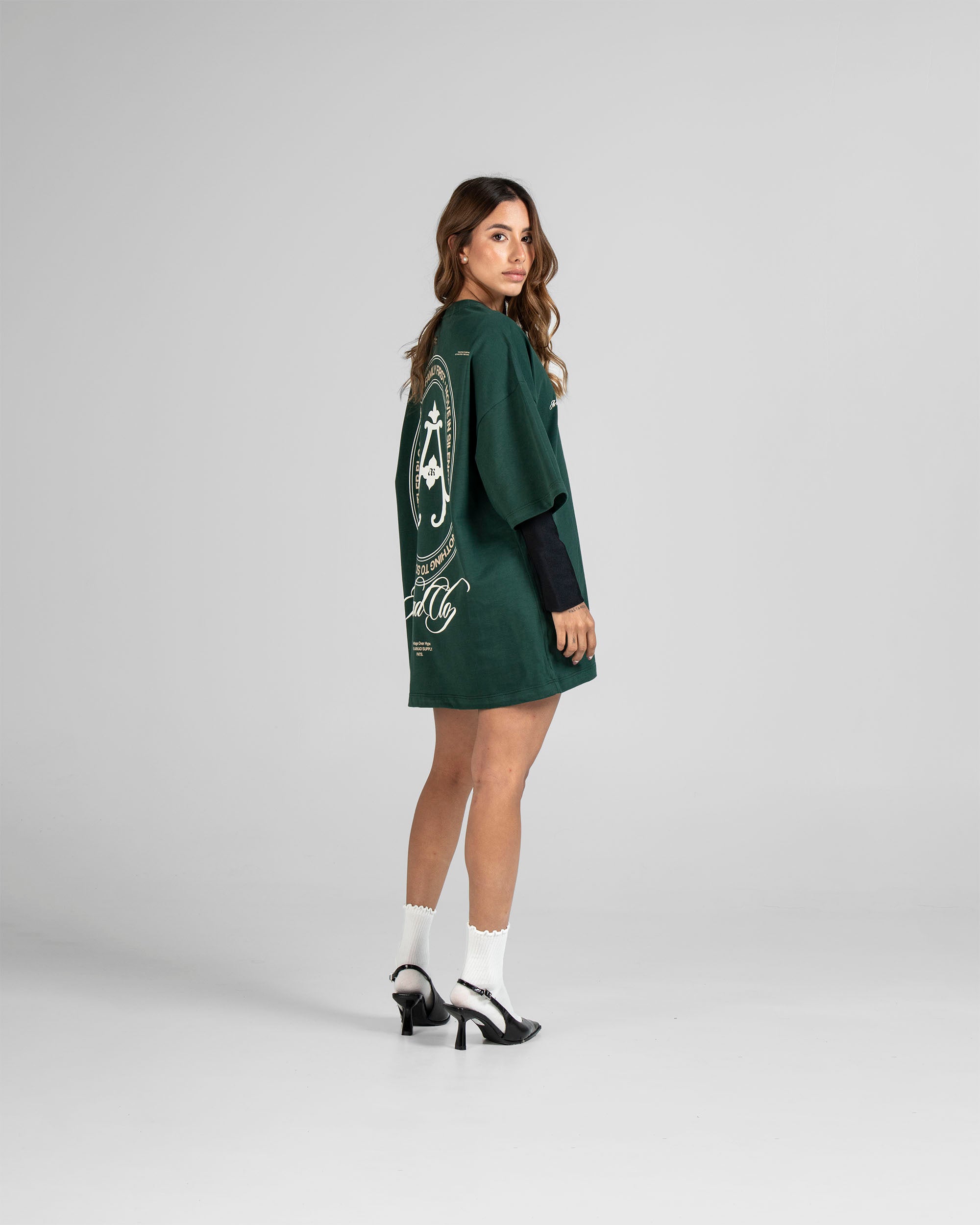 Tshirt Oversize Verde Arkad Clo