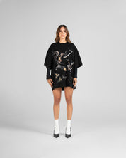 Tshirt Oversize Negra Angel