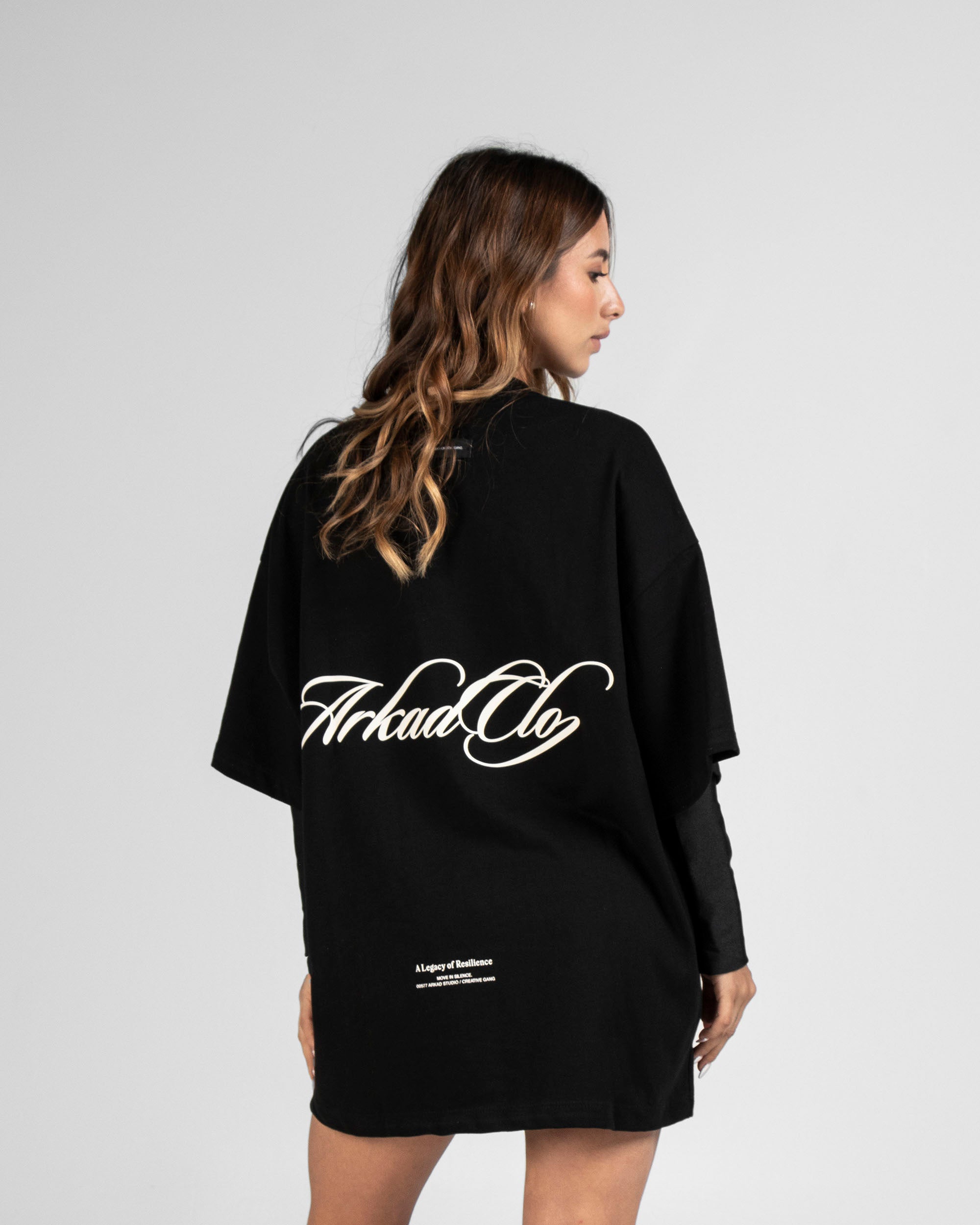 Tshirt Oversize Negra Angel