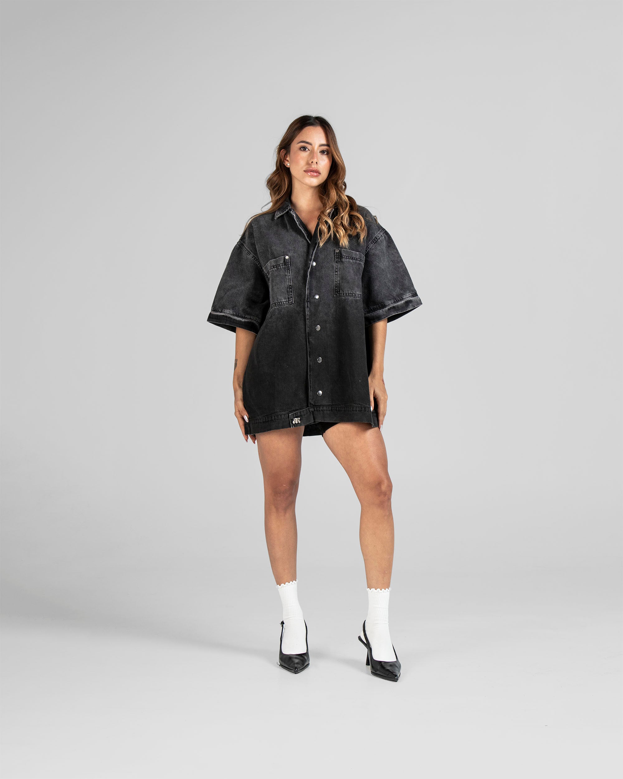 Denim Shirt Hustler