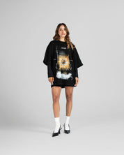 Tshirt Oversize Negra Sol