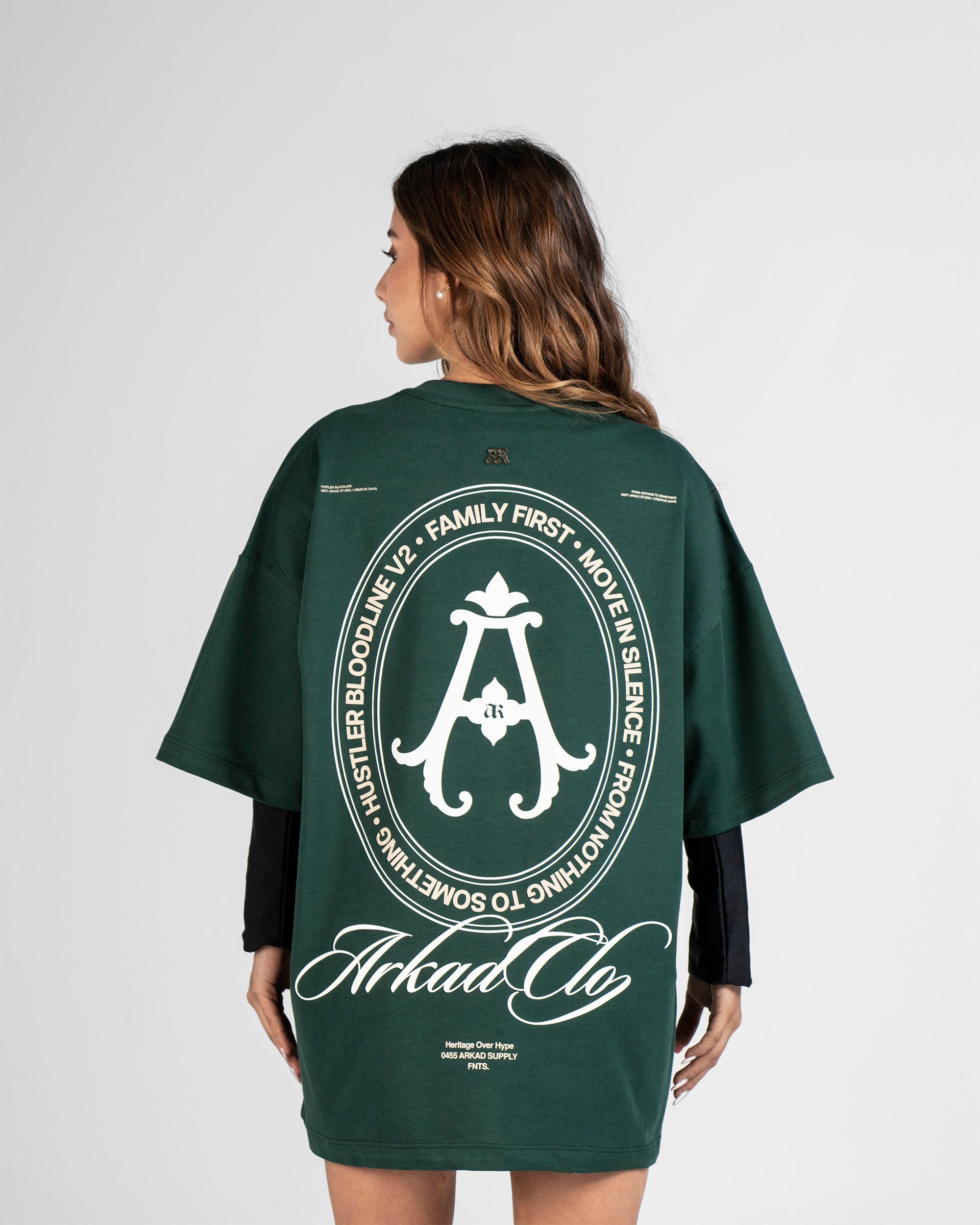 Tshirt Oversize Verde Arkad Clo