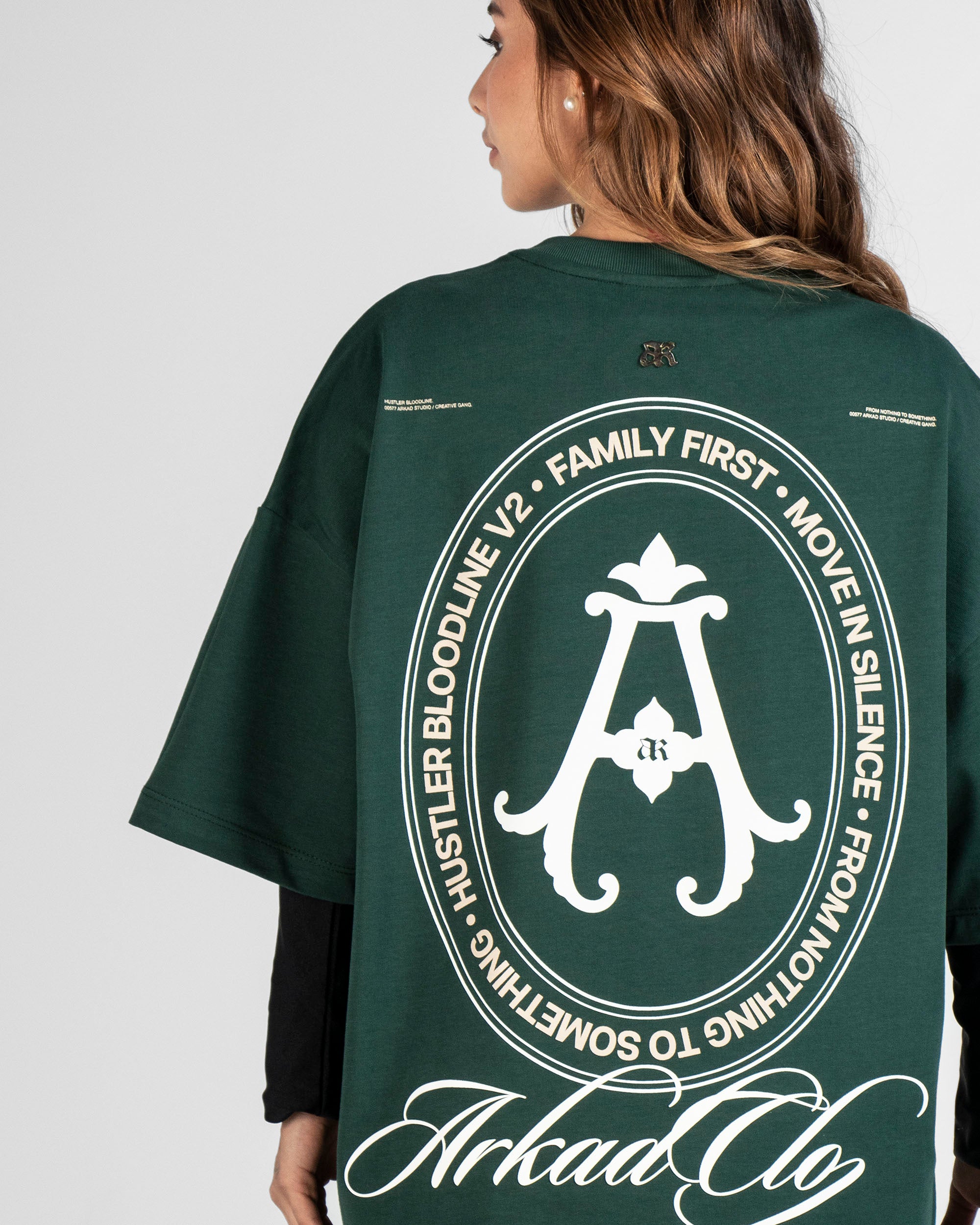 Tshirt Oversize Verde Arkad Clo