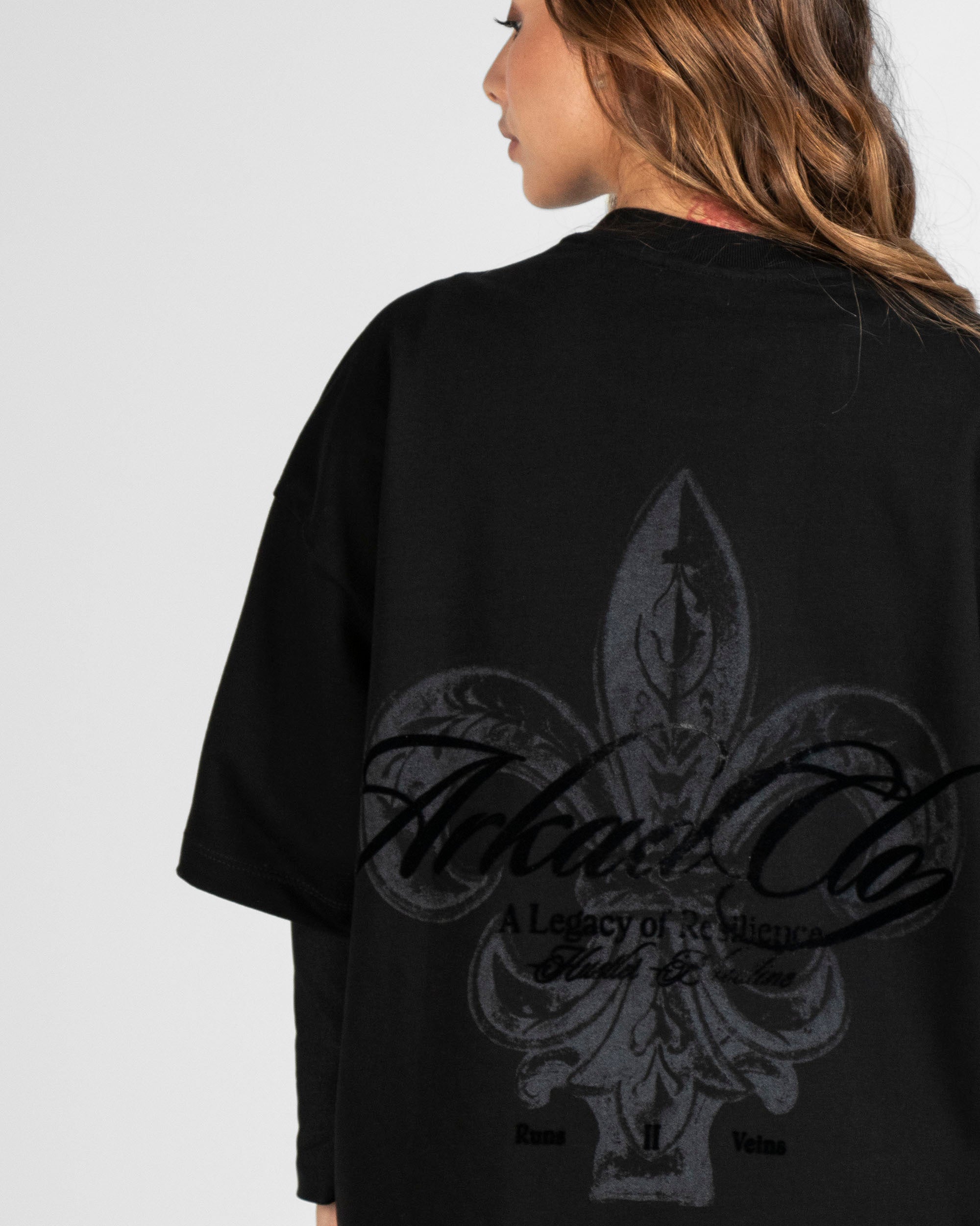 Tshirt Oversize Negra Velvet