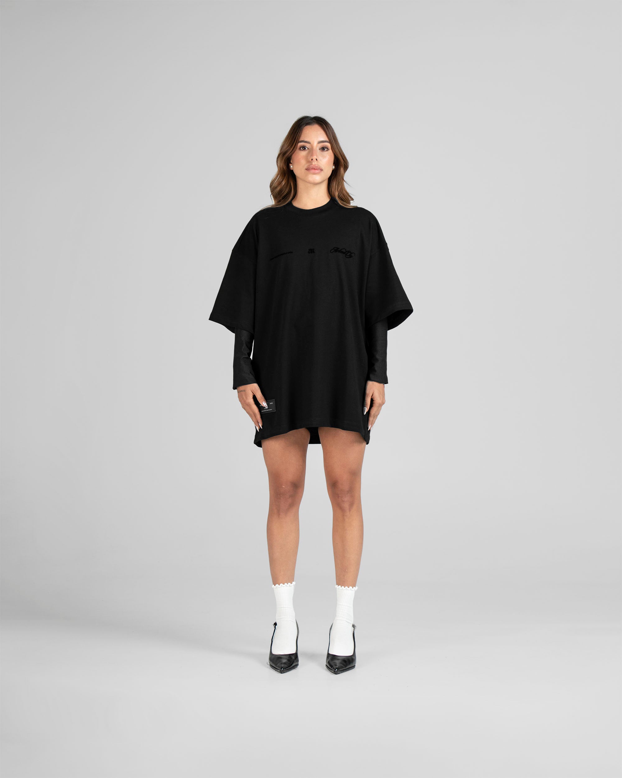 Tshirt Oversize Negra Velvet