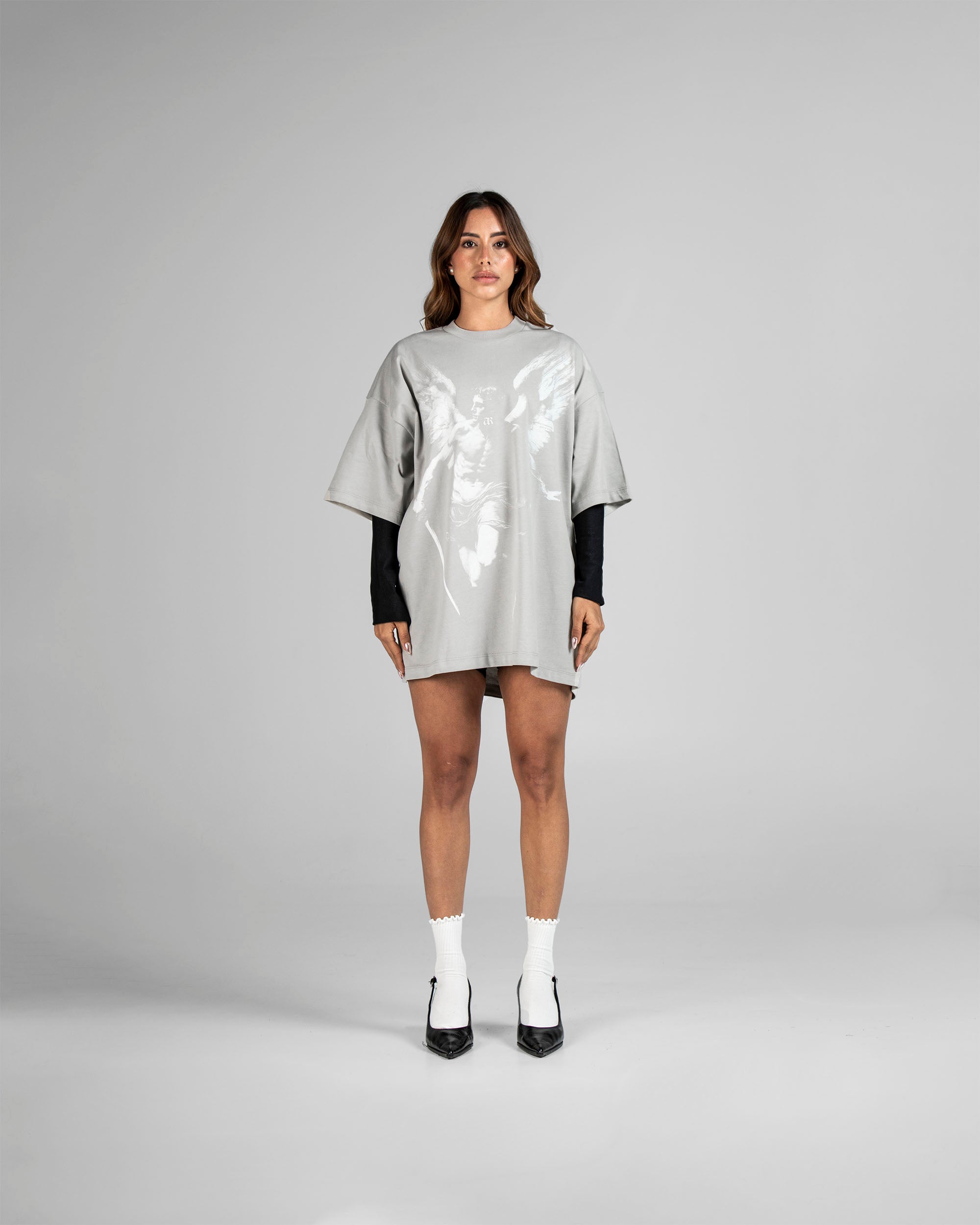 Tshirt Oversize Hustler Gray Unisex