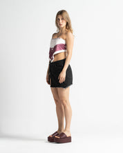 Falda En Denim Asimétrica