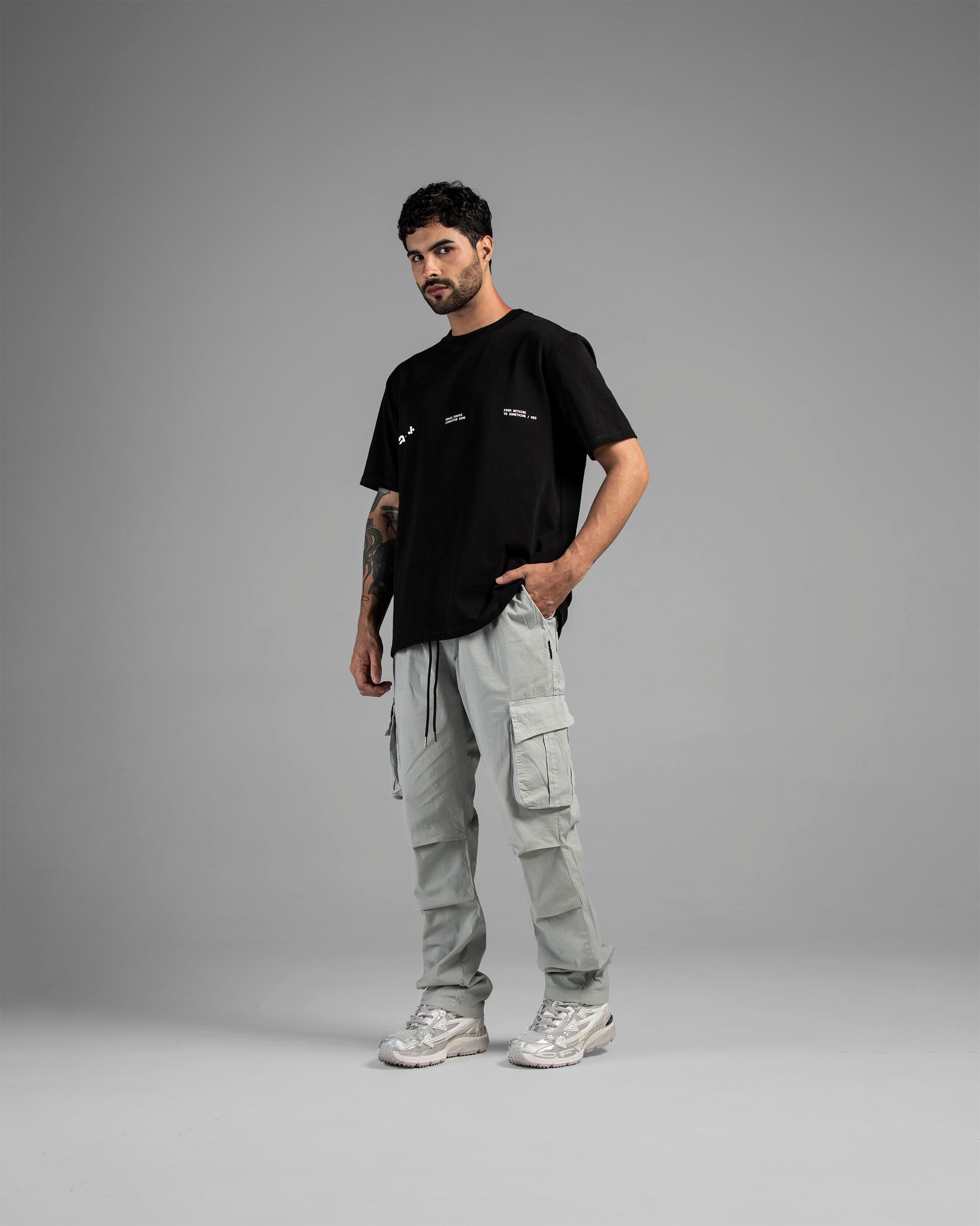 Cargo Ripstop Gris Claro