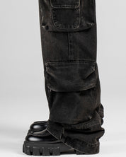 Jean Cargo Negro Dirty