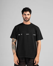 Tshirt Negra Arkad Shapes - Regular Fit