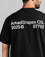 Tshirt Negra Arkad Shapes - Regular Fit