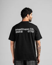 Tshirt Negra Arkad Shapes - Regular Fit