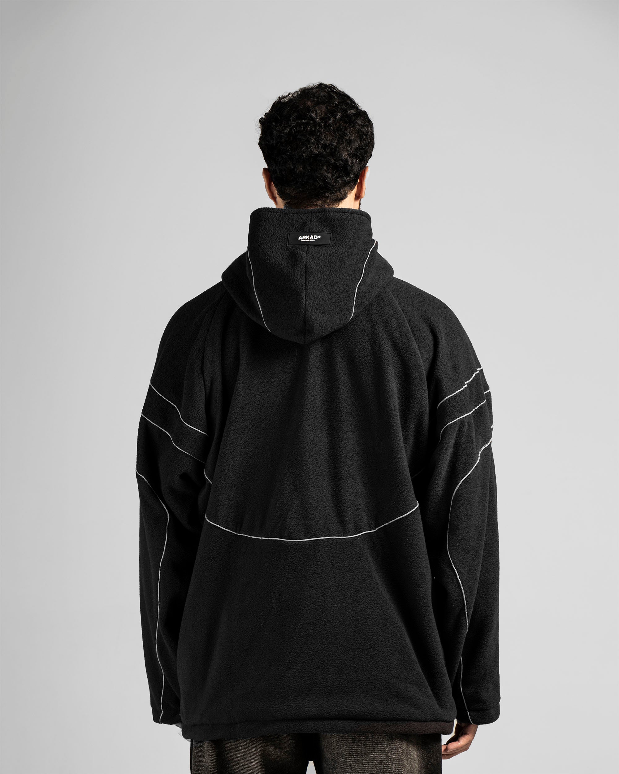 Fleece Jacket Negra Shapes