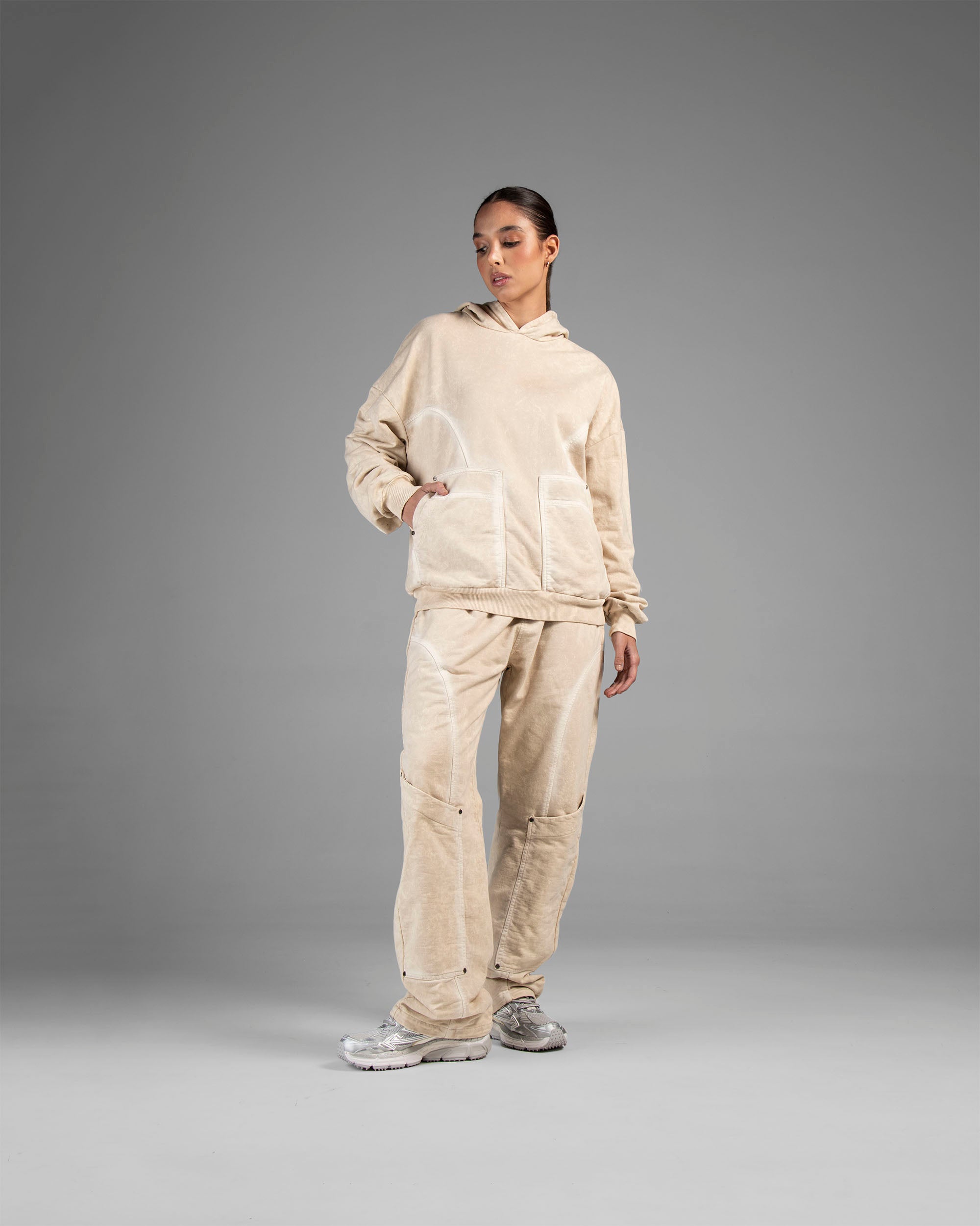 Sudadera Shapes Caqui