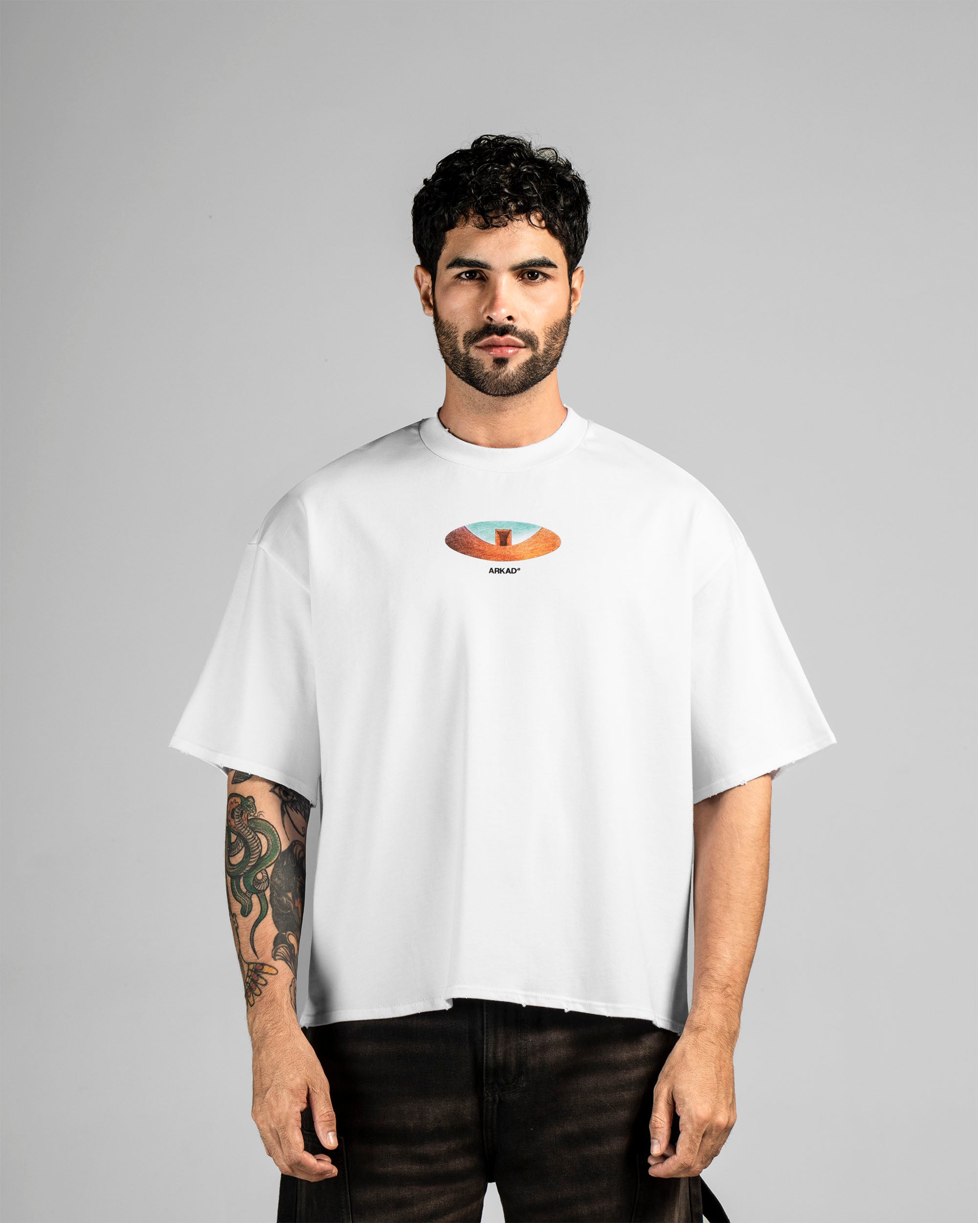 Tshirt Blanca Oval - Boxy Fit