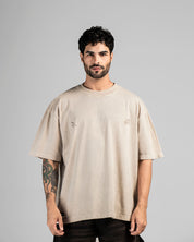 Washed Tshirt Sand Arkad Shapes - Oversize