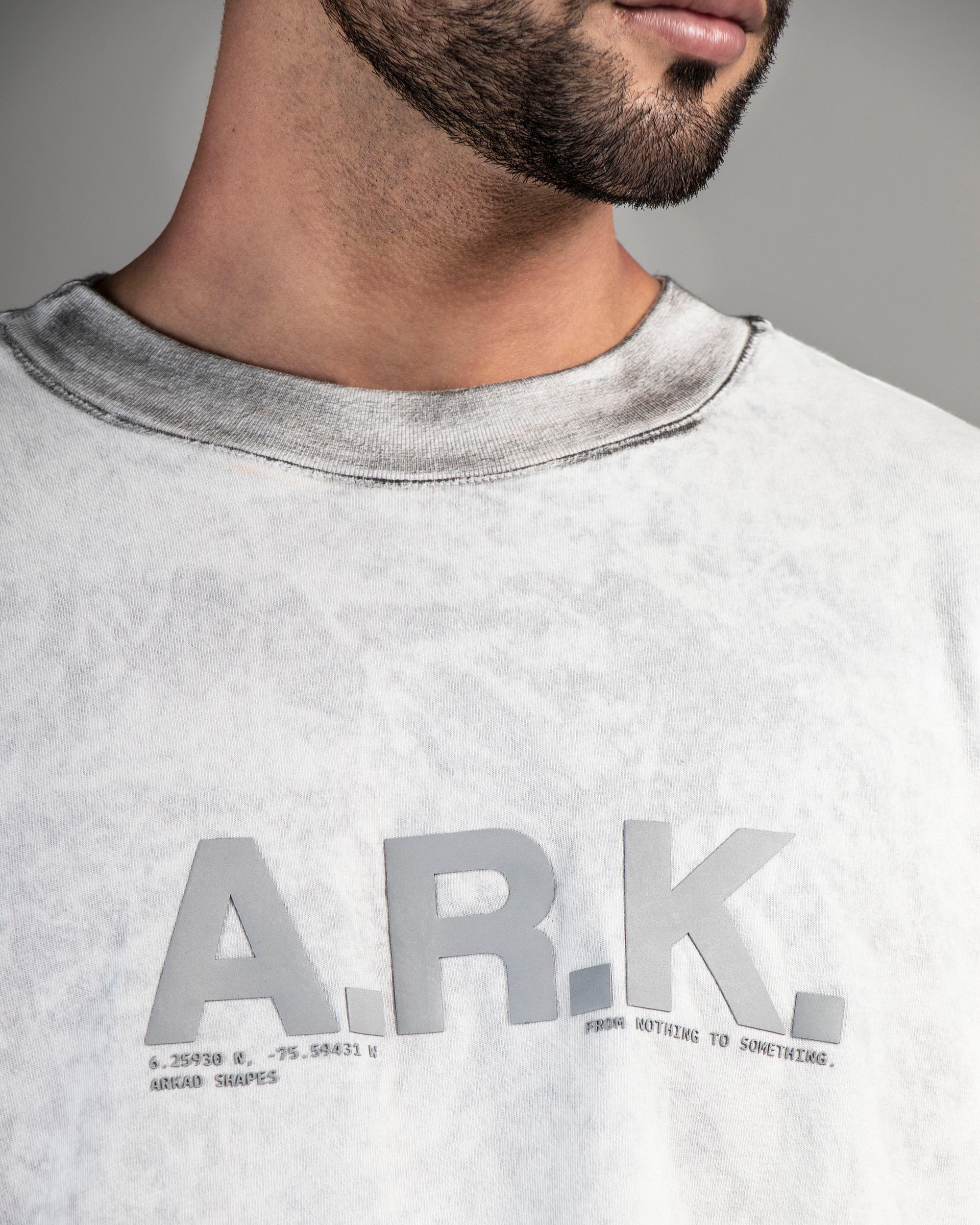 Washed Tshirt Gray Arkad Shapes - Oversize