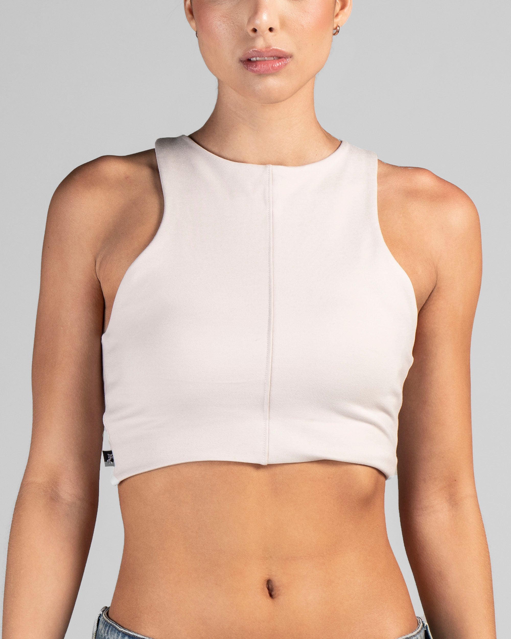 Tank Top Mujer Beige