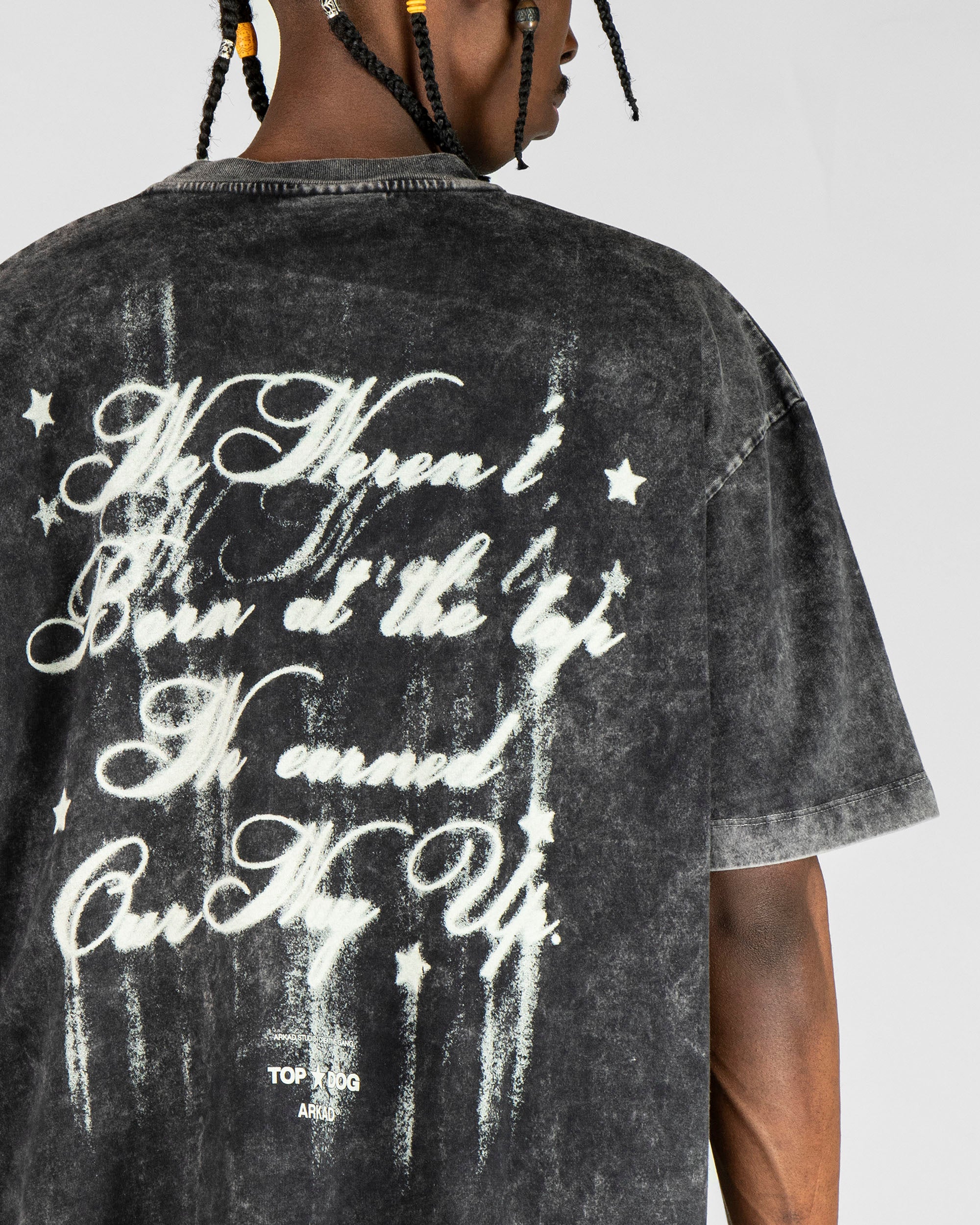 Washed Tshirt Negra We Weren´t Born