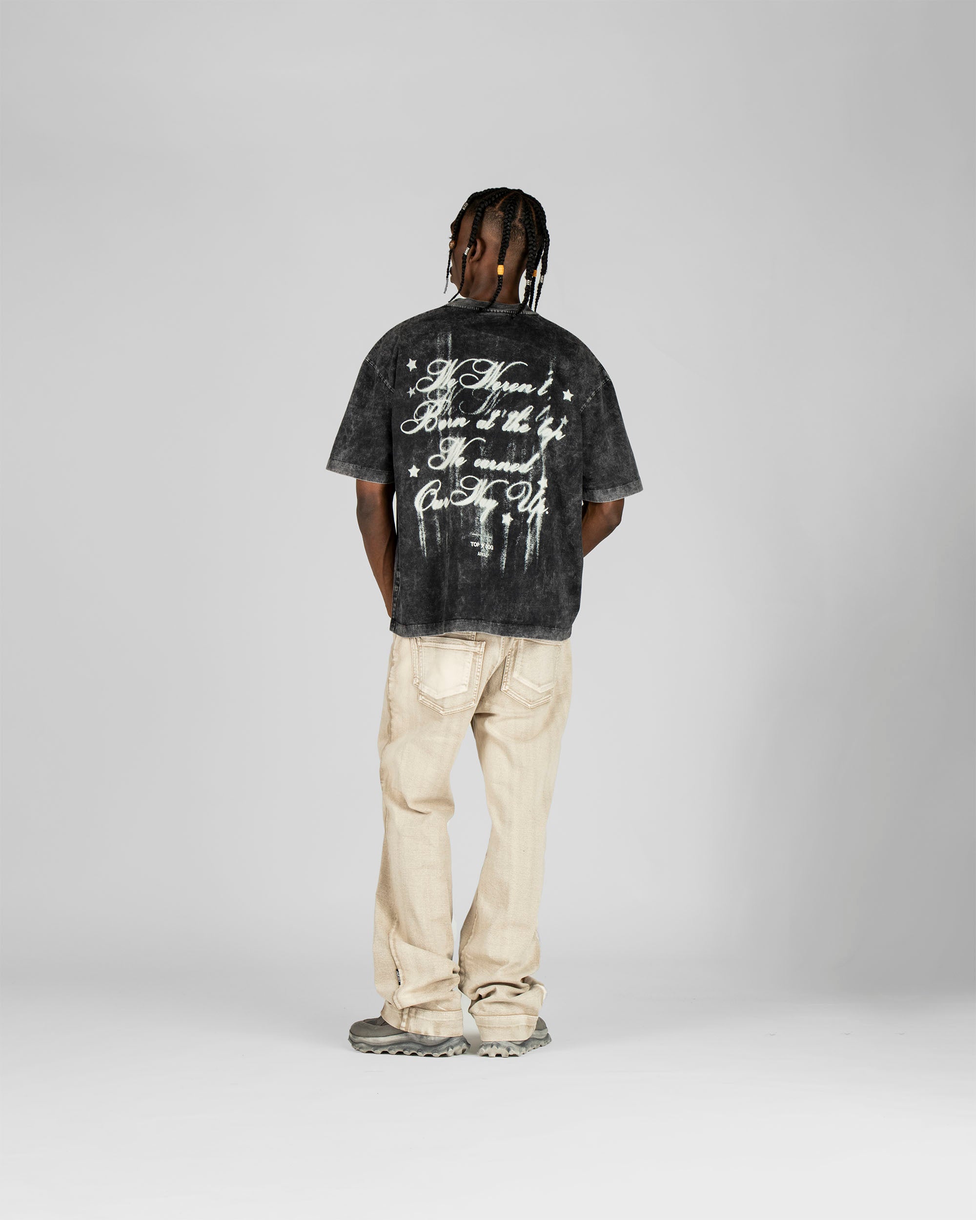 Washed Tshirt Negra We Weren´t Born