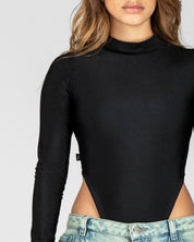 Bodysuit Buzo Negro Aberturas