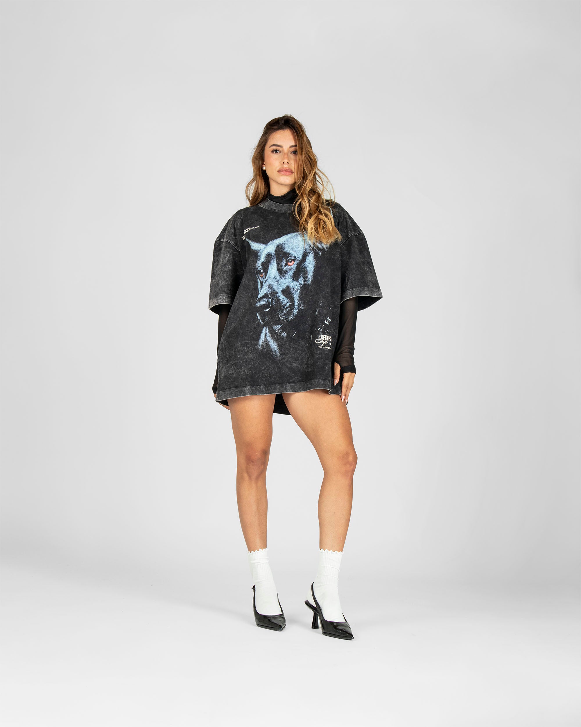 Bodysuit Mesh Cortes Negro
