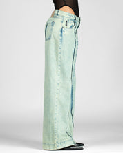 Pintuck Jean Dirty Mujer