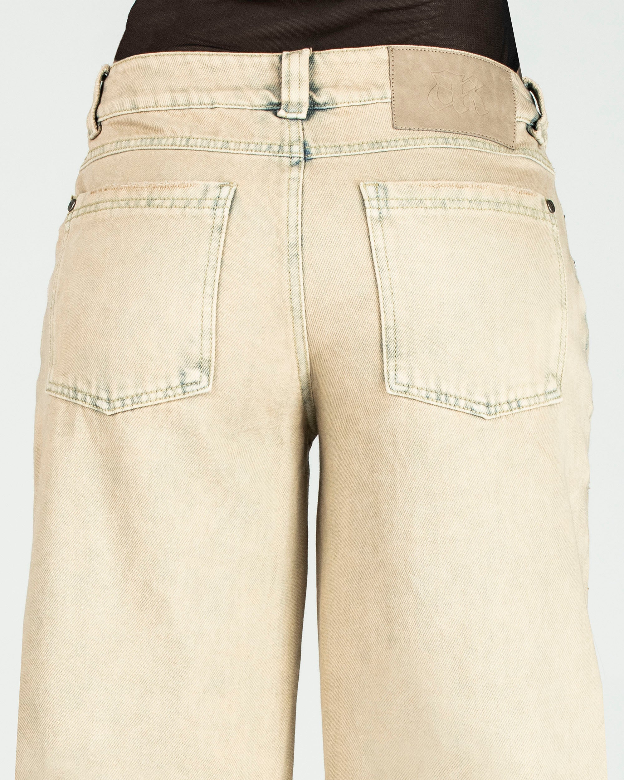 Washed Jean Caqui Destroyed Mujer
