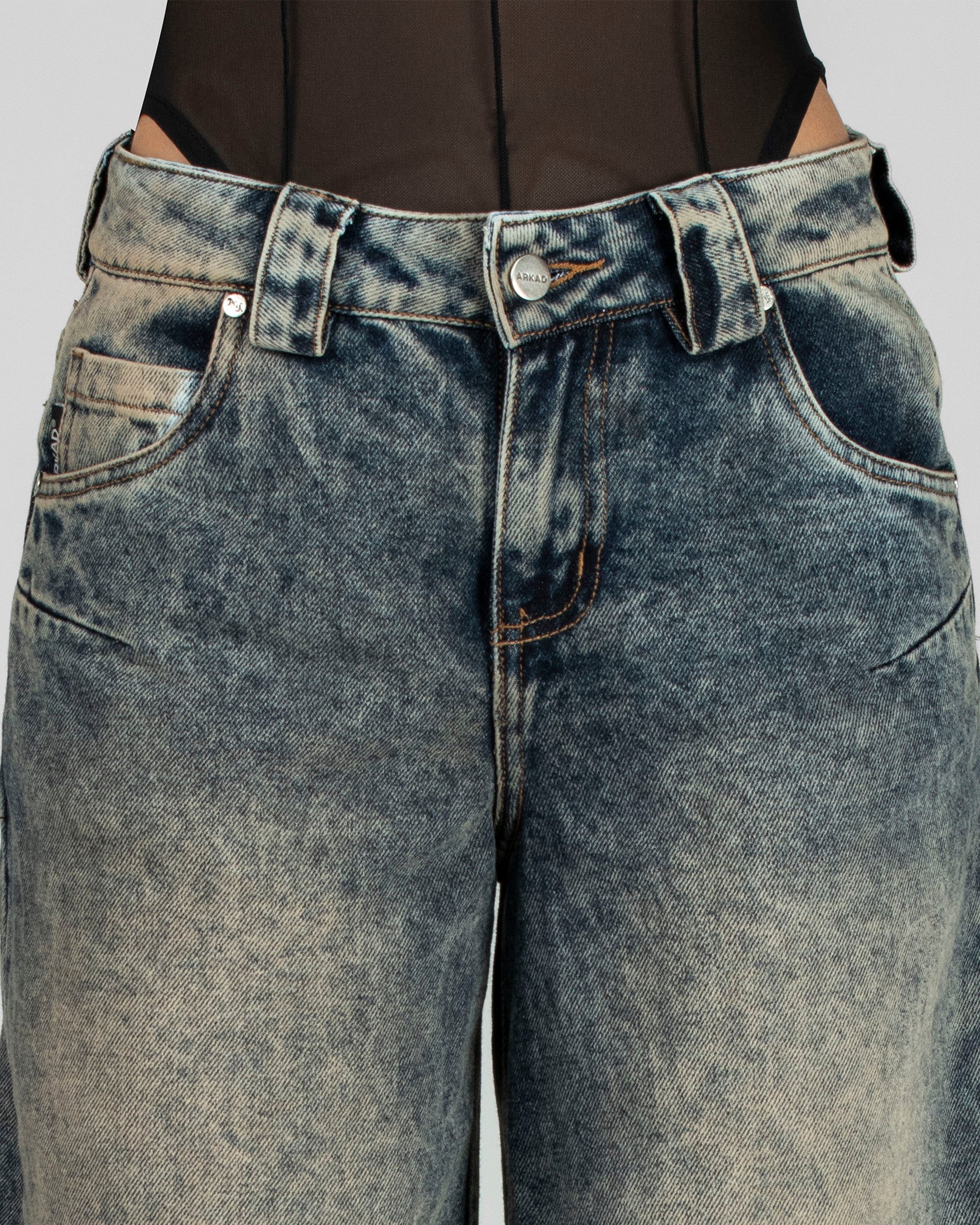 Denim Pant Azul Oscuro Mujer