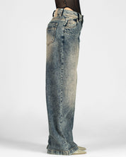 Denim Pant Azul Oscuro Mujer