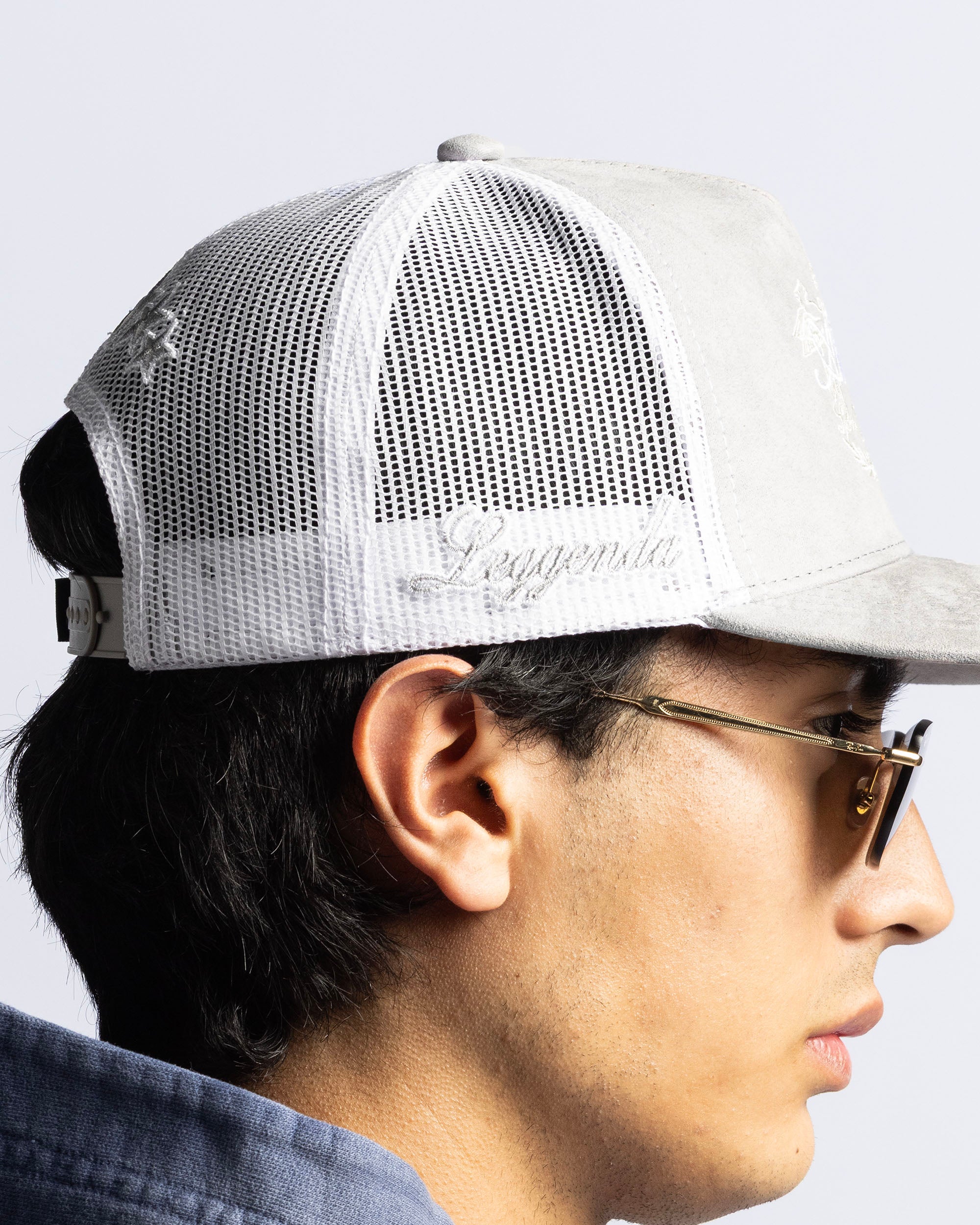Gorra Gris Velvet Nato Leggenda